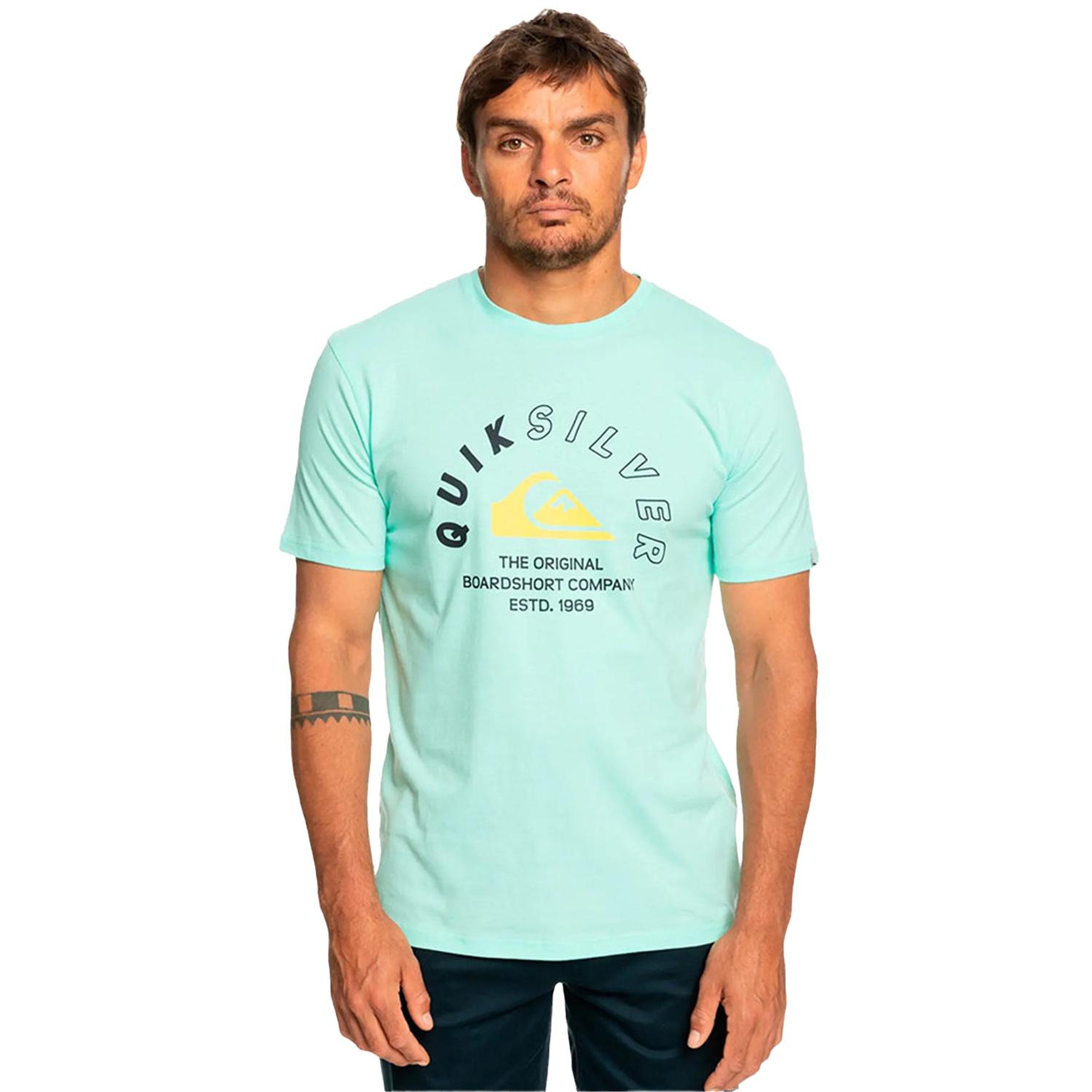 Quiksilver Mixedsignals Erkek Yeşil Tişört