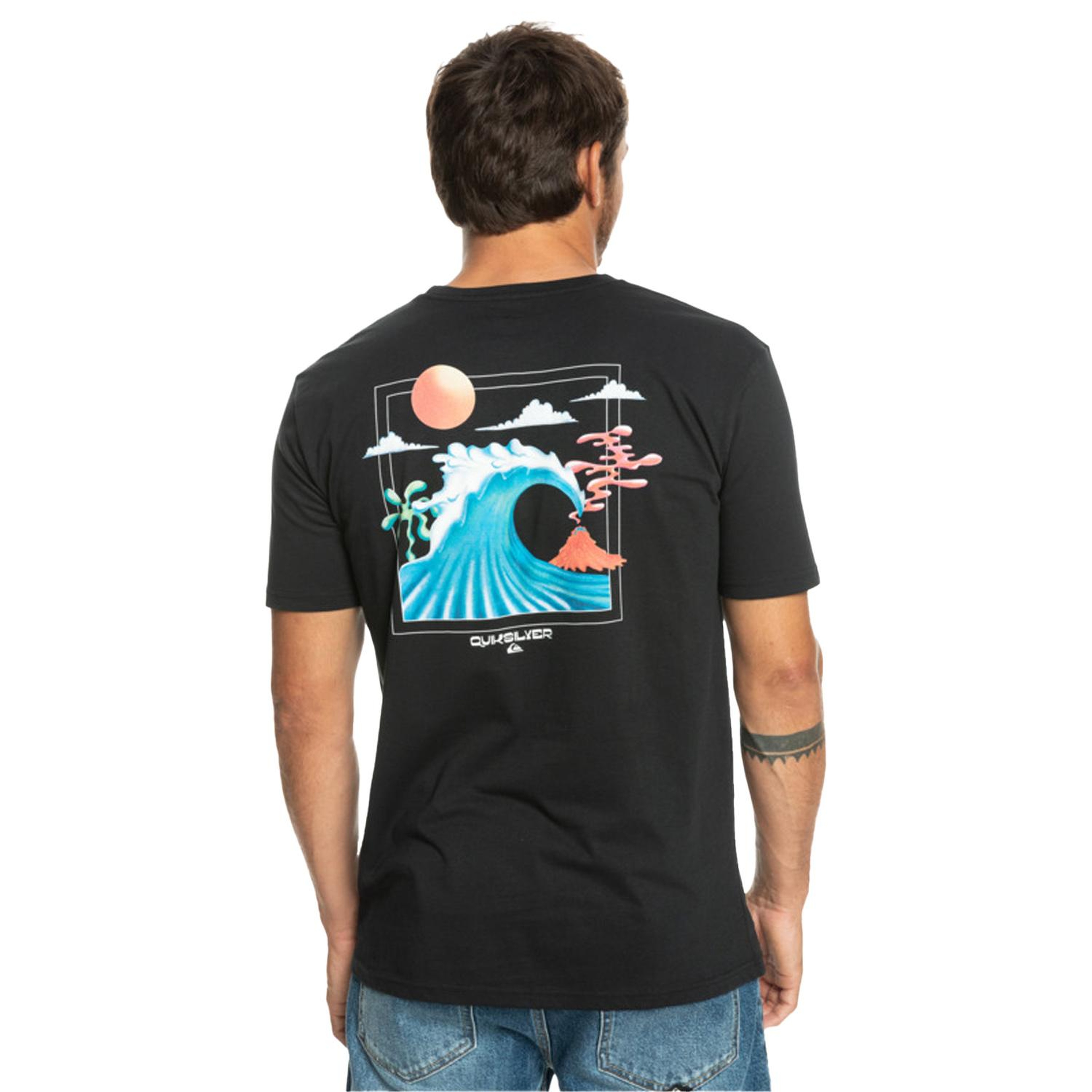Quiksilver Oceanbed Erkek Siyah Tişört