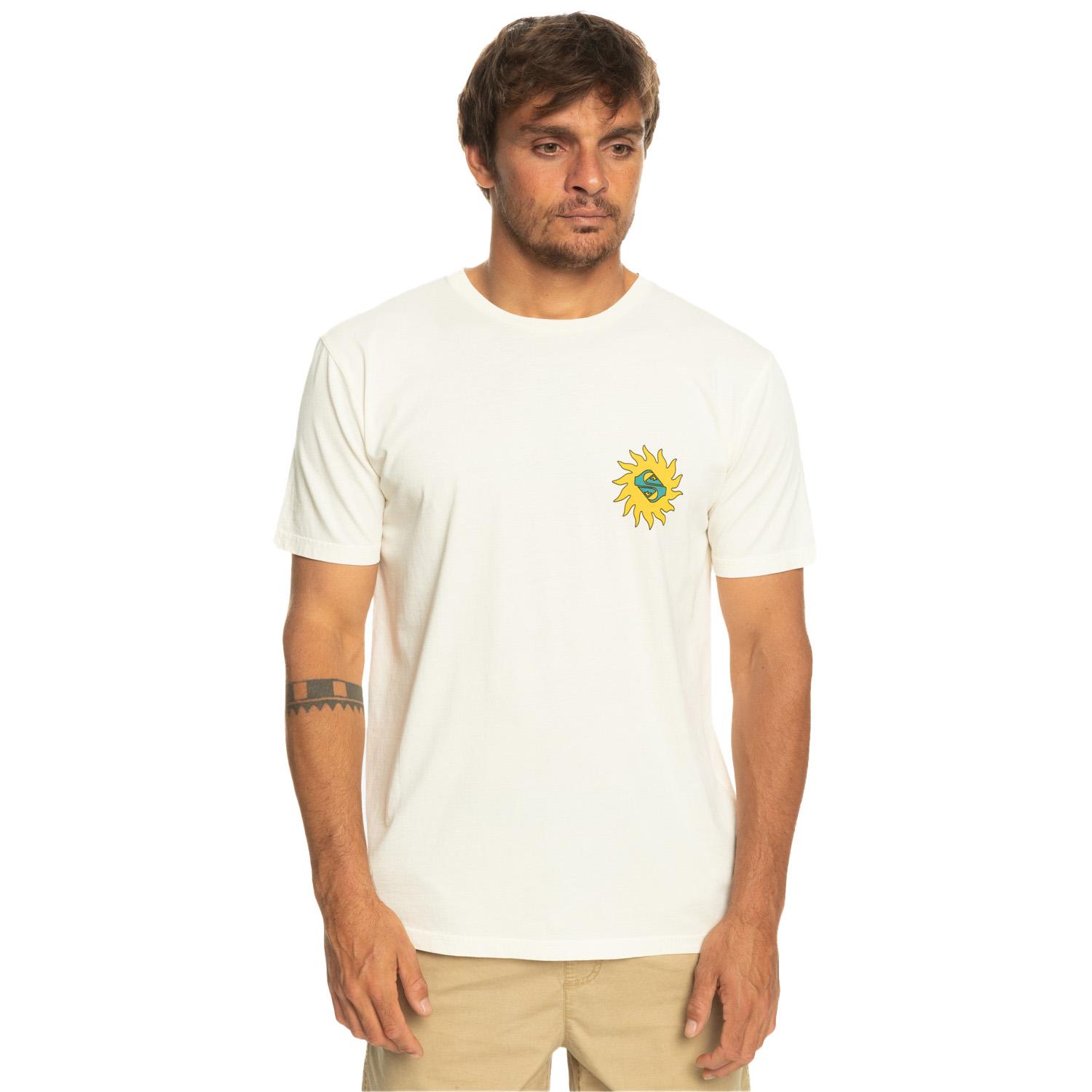 Quiksilver Planetpositive Erkek Bej Tişört