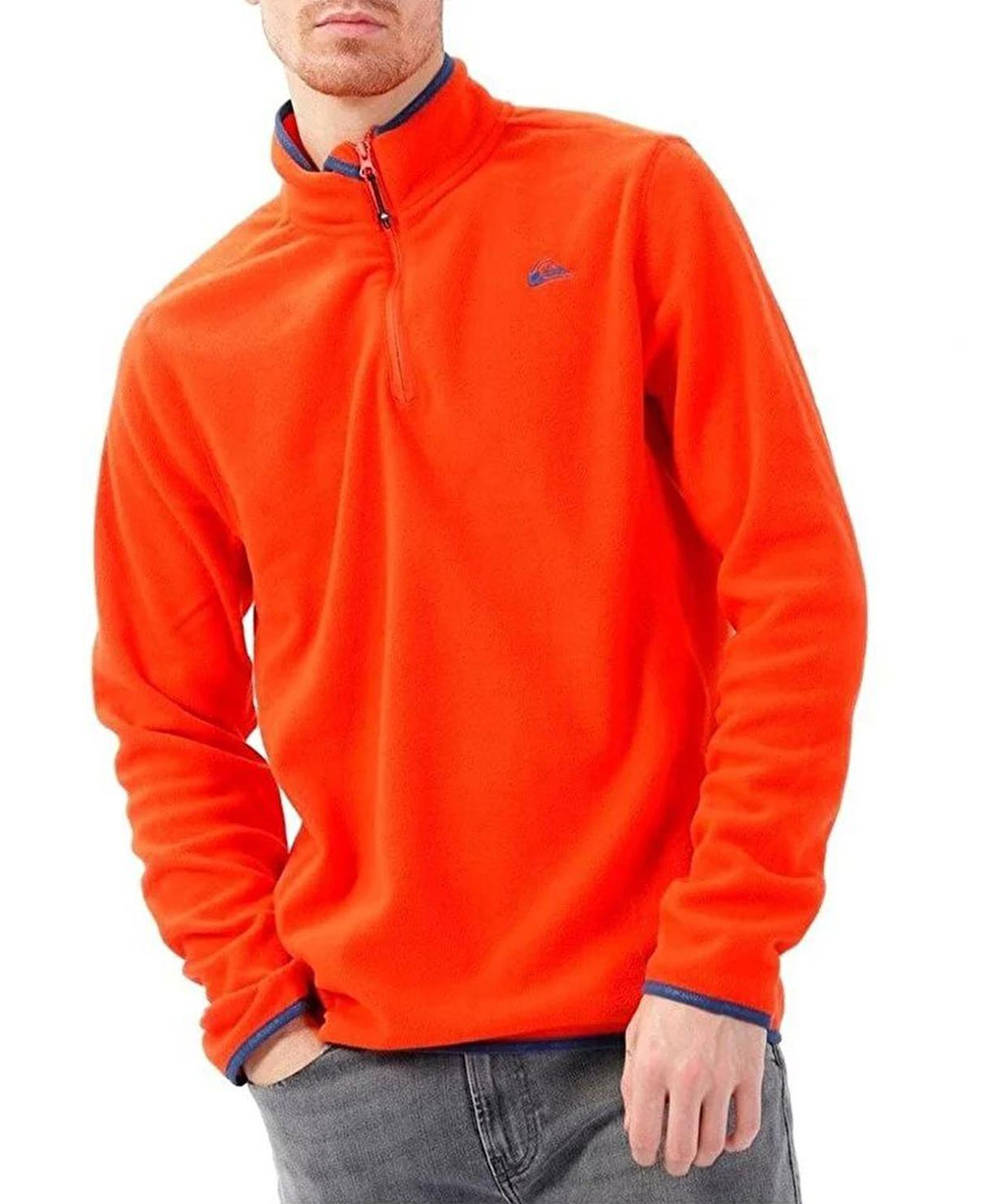 Quiksilver Mission Fz Erkek Turuncu Polar Ceket