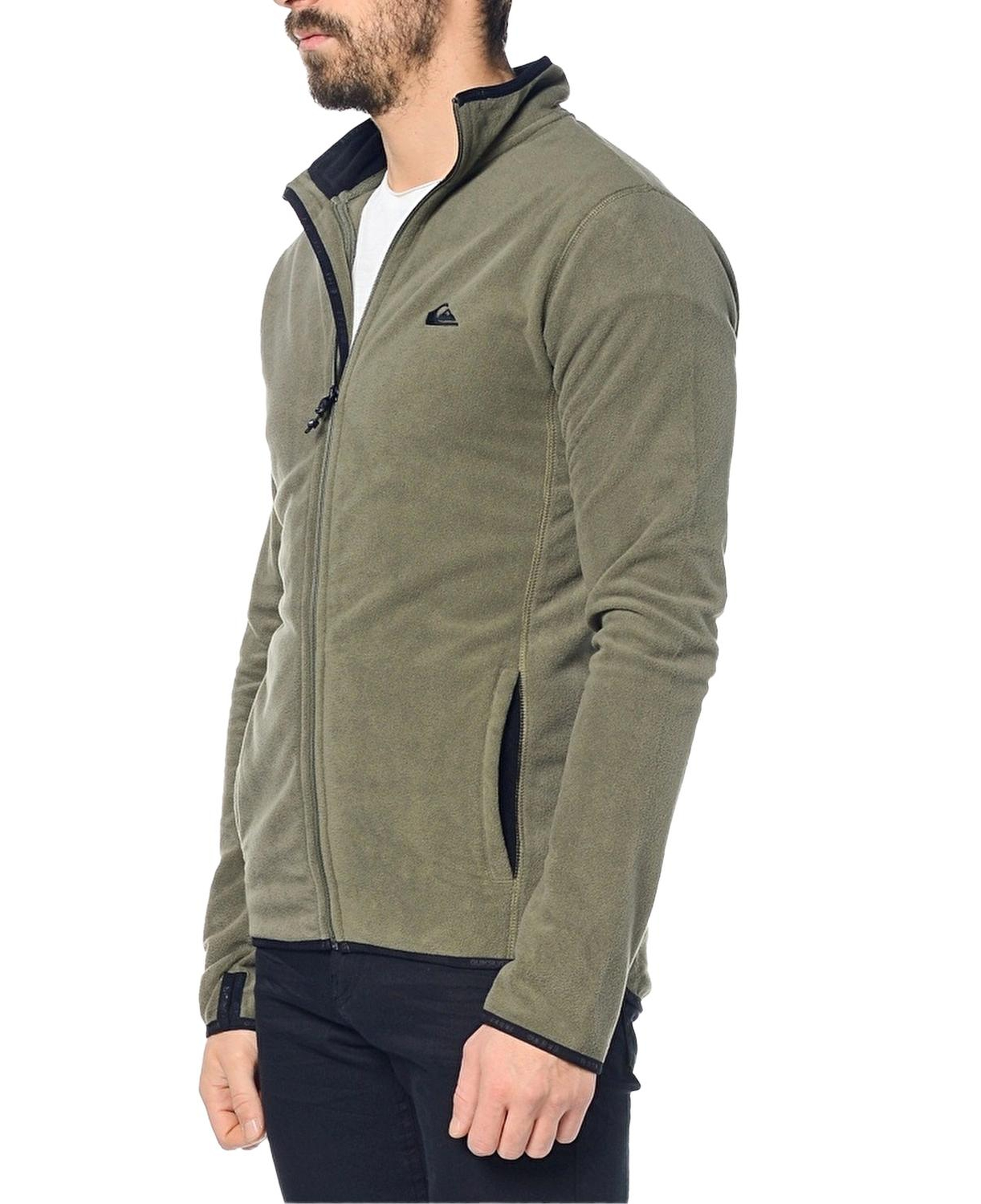 Quiksilver Mission Fz Erkek Yeşil Polar Ceket