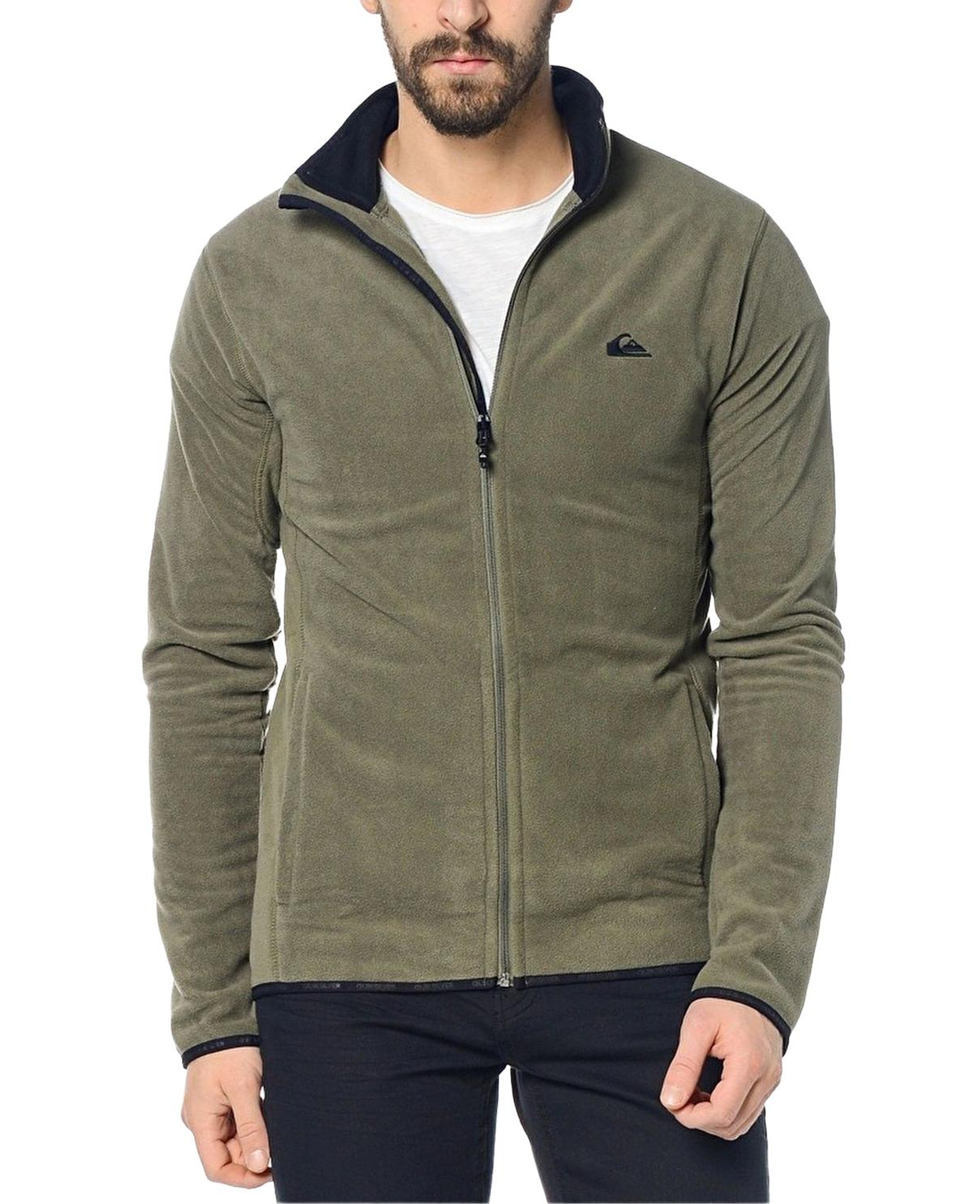 Quiksilver Mission Fz Erkek Yeşil Polar Ceket
