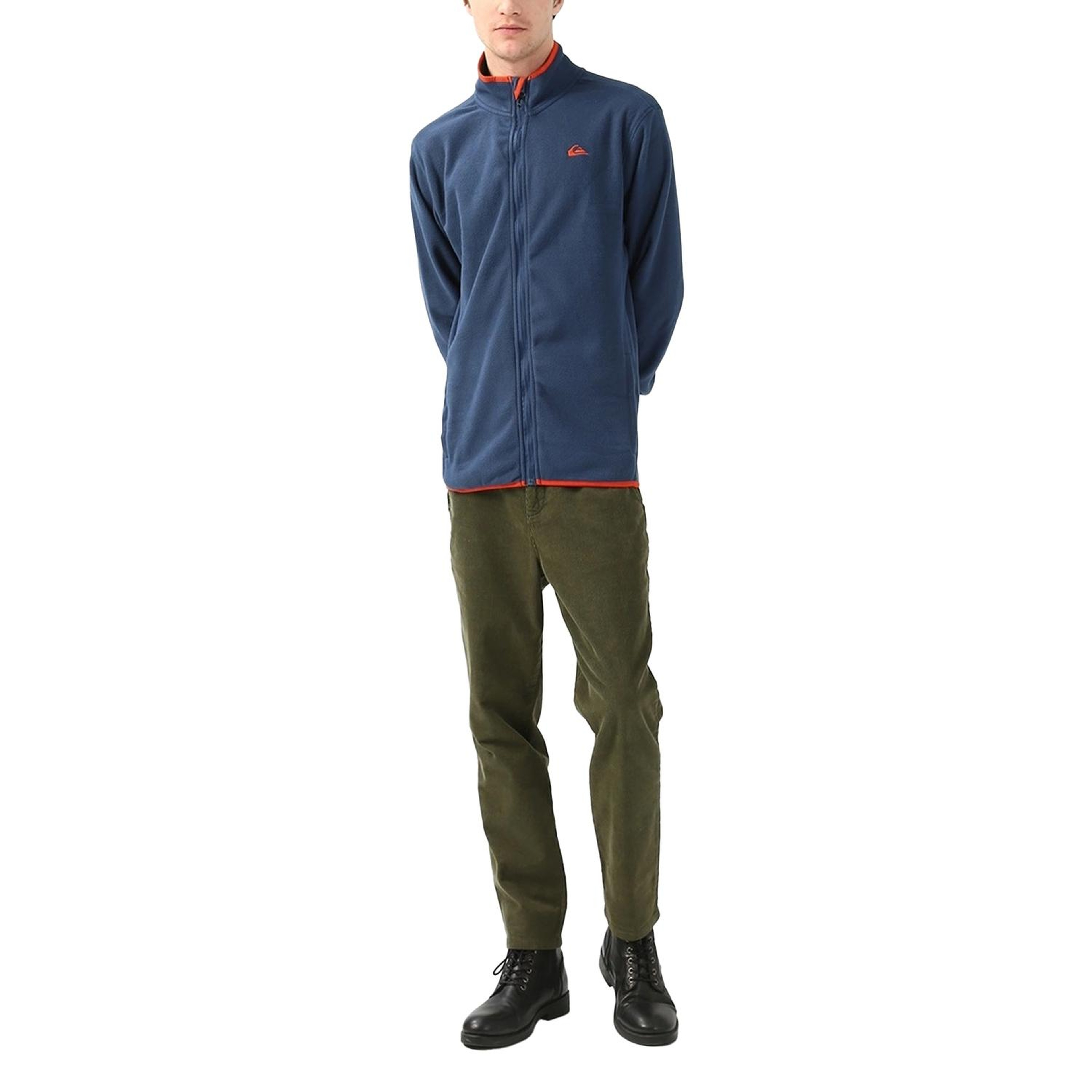 Quiksilver Mission Fz Erkek Mavi Polar Ceket