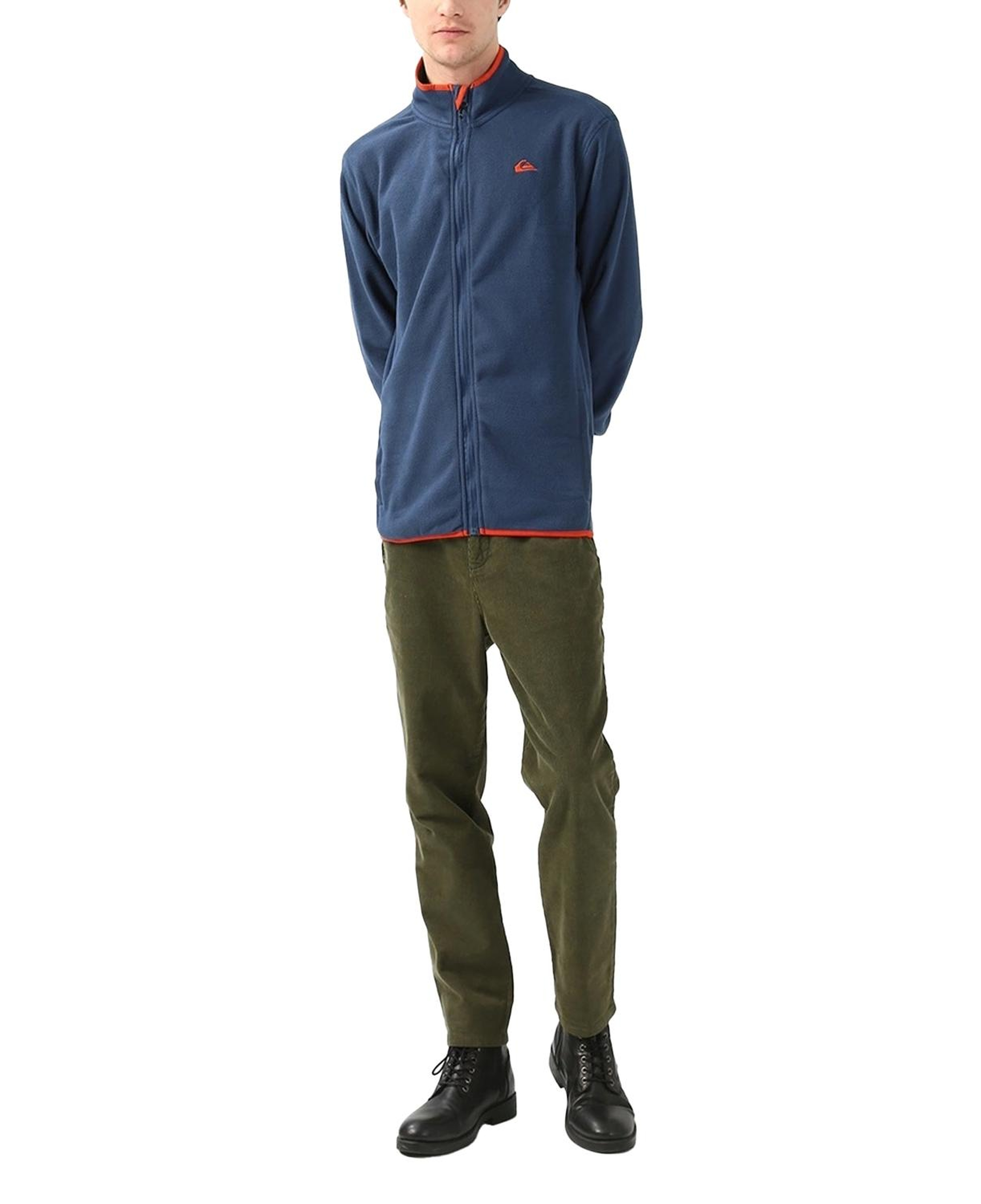 Quiksilver Mission Fz Erkek Mavi Polar Ceket