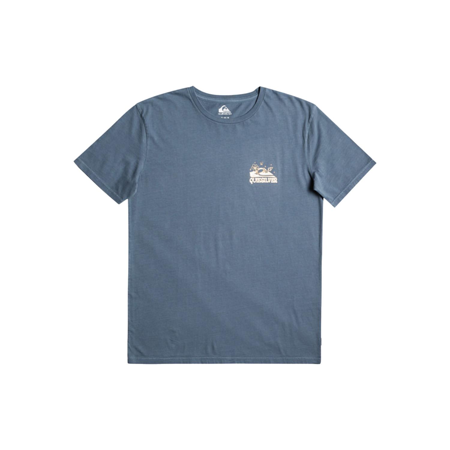 Quiksilver Enjoynotdestroy Erkek Mavi Tişört