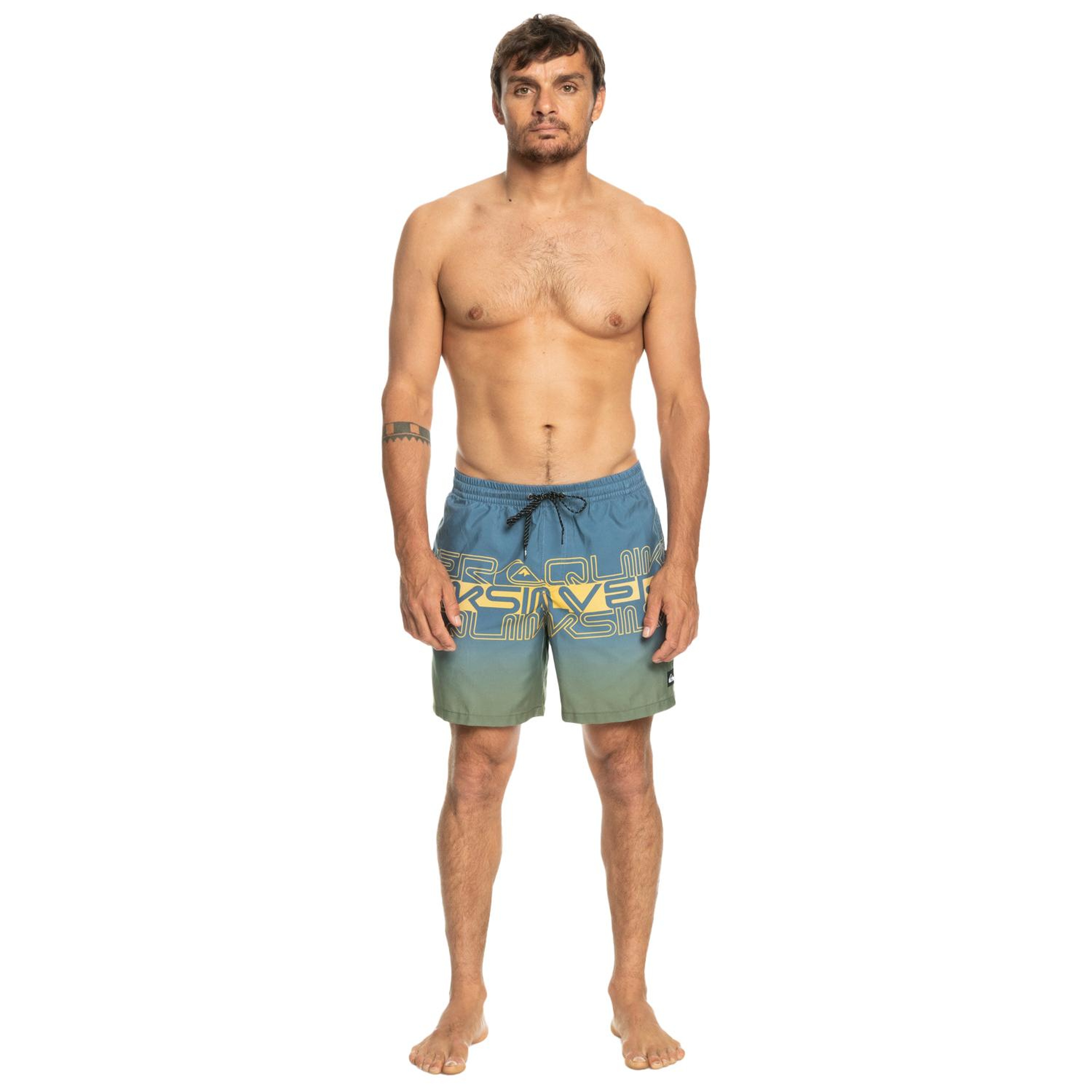 Quiksilver Wordblock 17 Jamv Erkek Mavi Volley Short