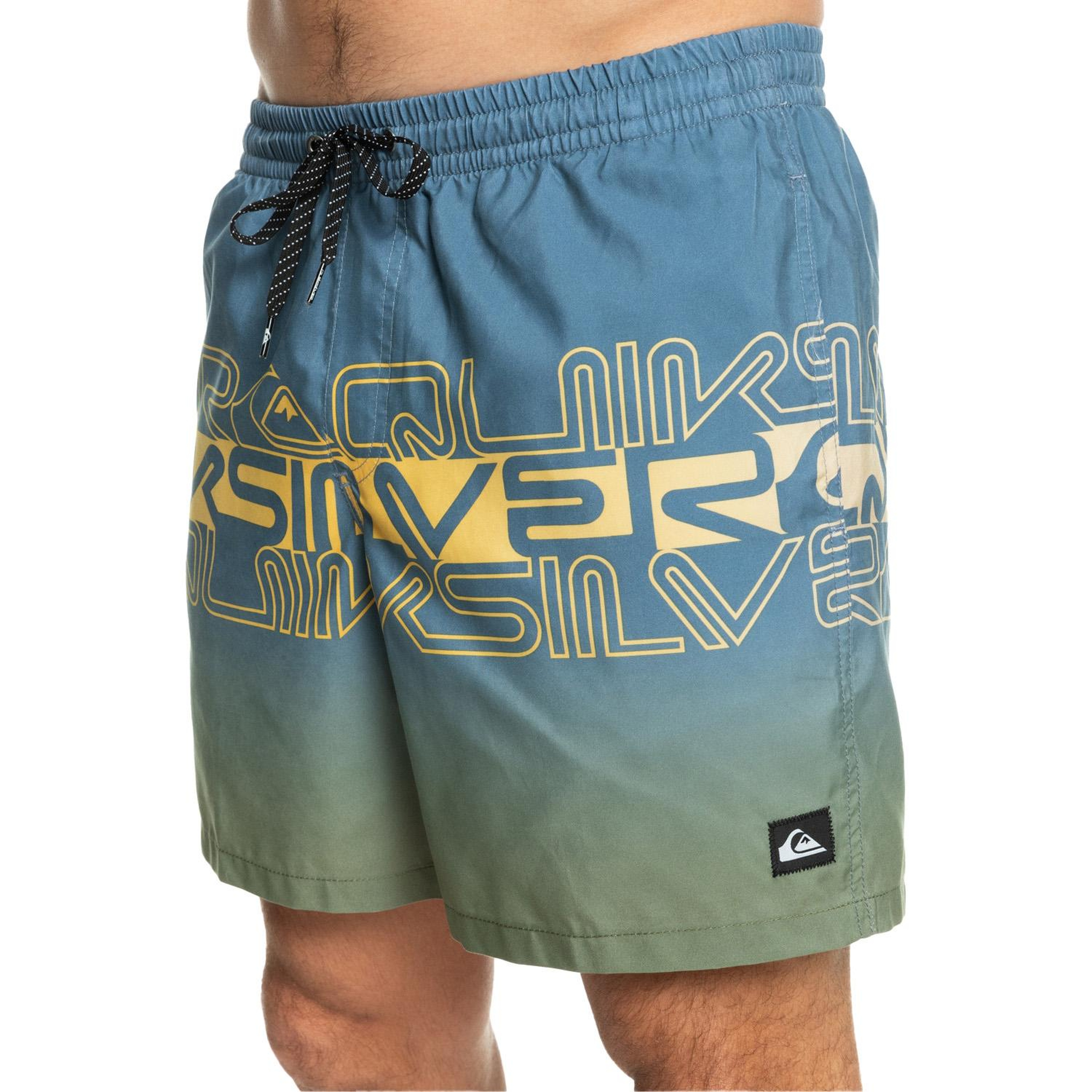 Quiksilver Wordblock 17 Jamv Erkek Mavi Volley Short