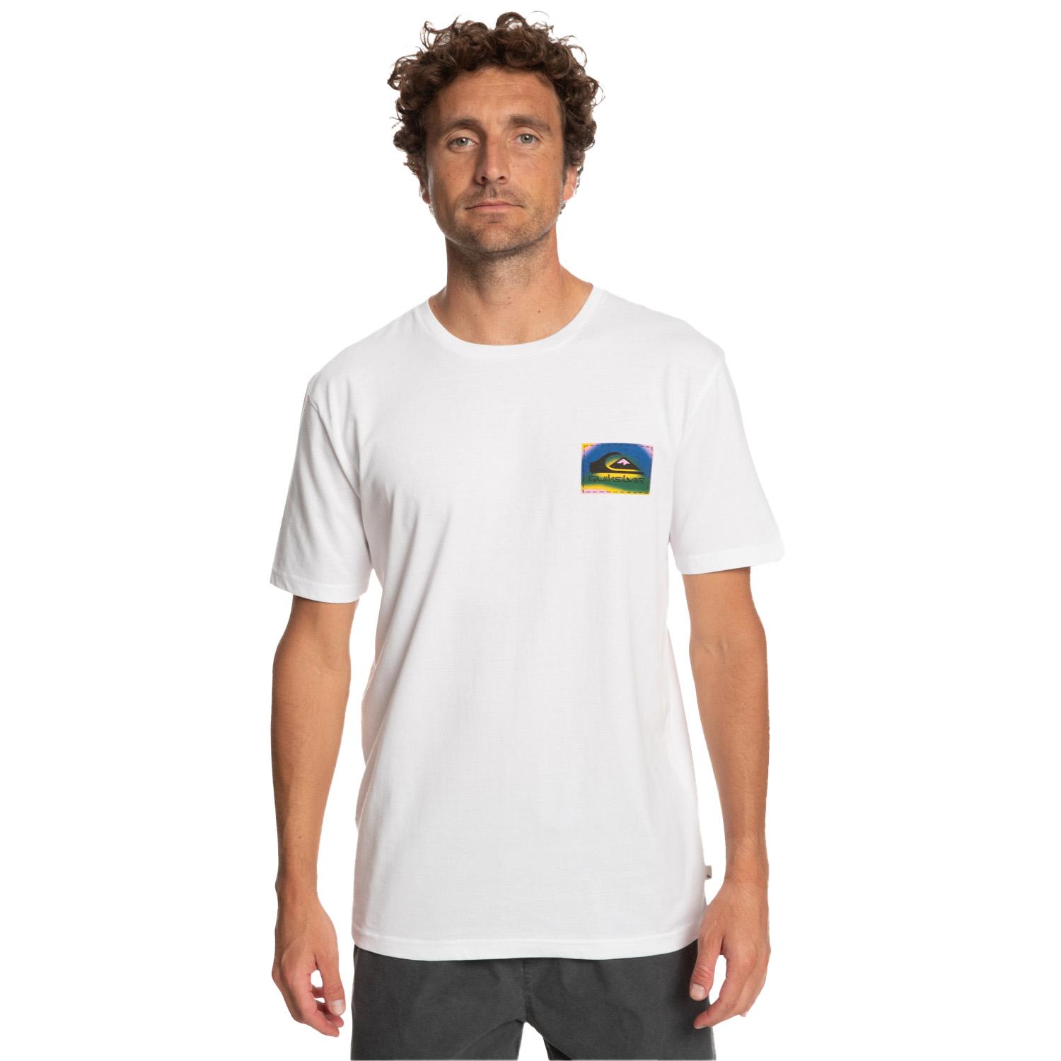 Quiksilver Colourflow Erkek Beyaz Tişört