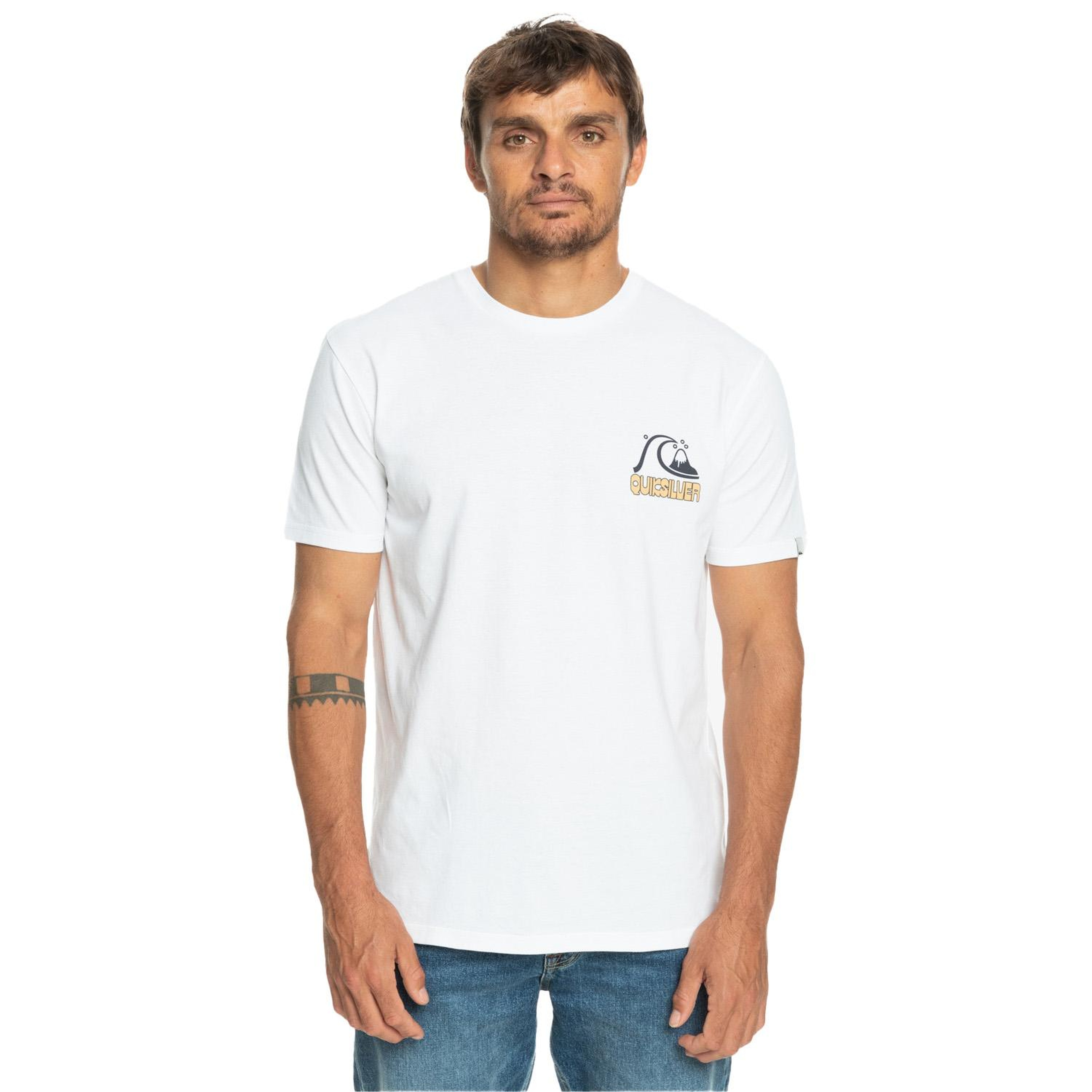 Quiksilver Riseshine Erkek Beyaz Tişört