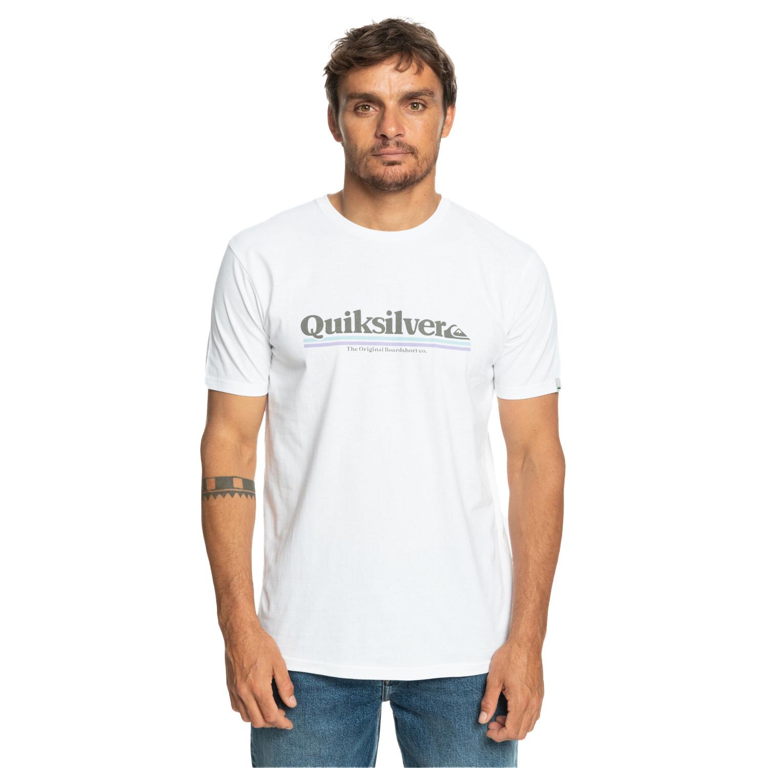 Quiksilver Betweenthelines Erkek Beyaz Tişört