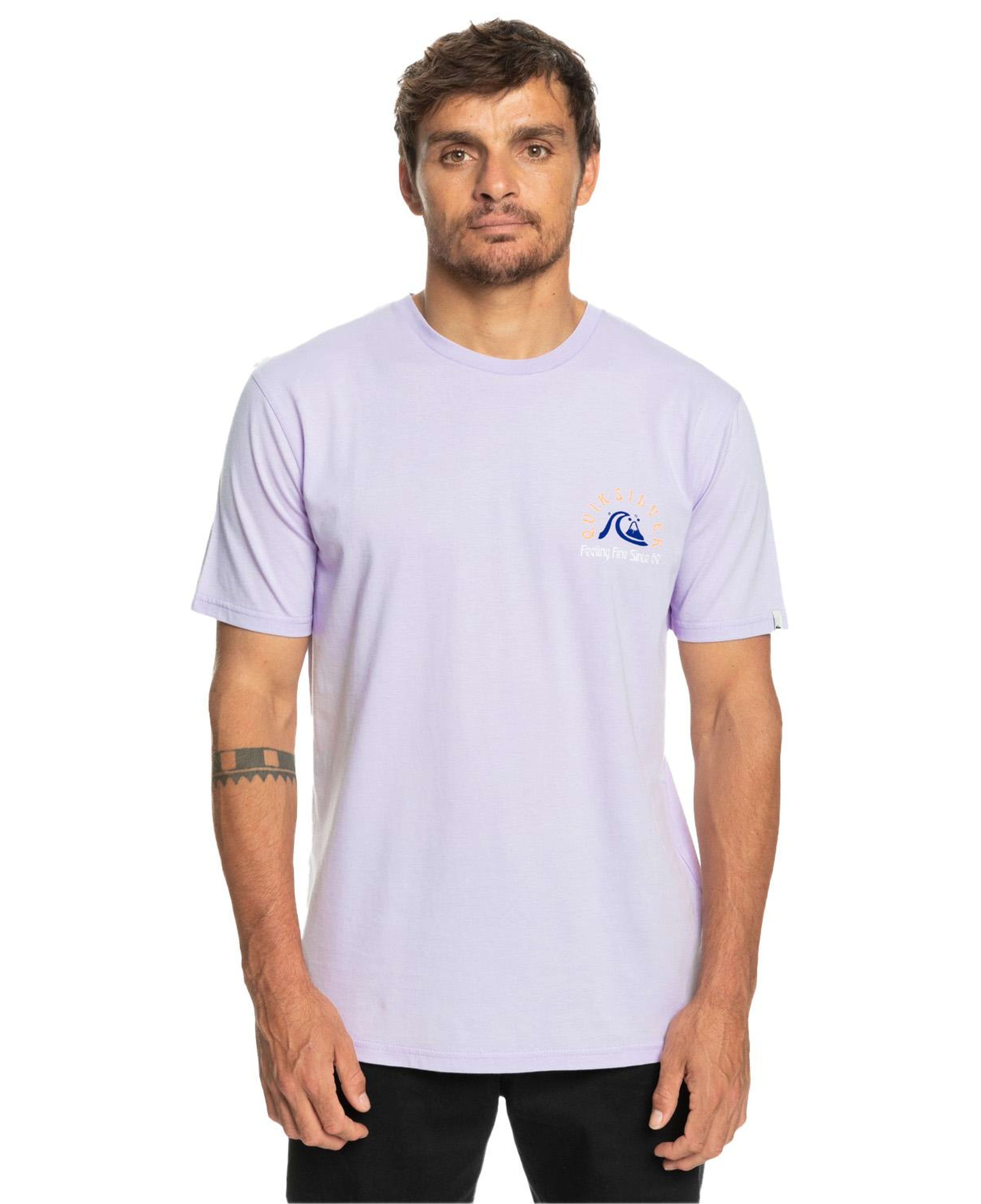 Quiksilver Originalbarrel Erkek Mor Tişört