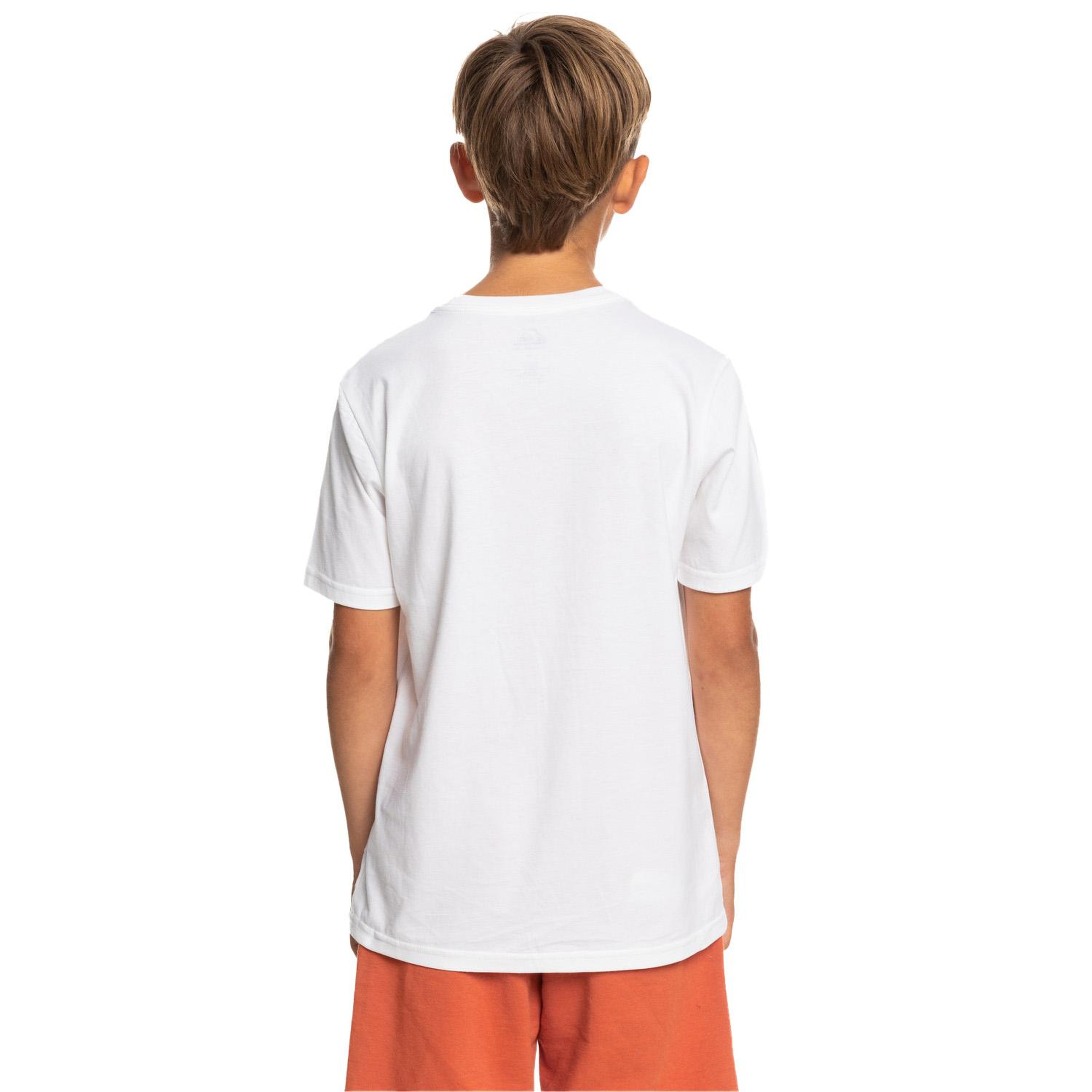 Quiksilver Signaturemove B Erkek Çocuk Beyaz Tişört