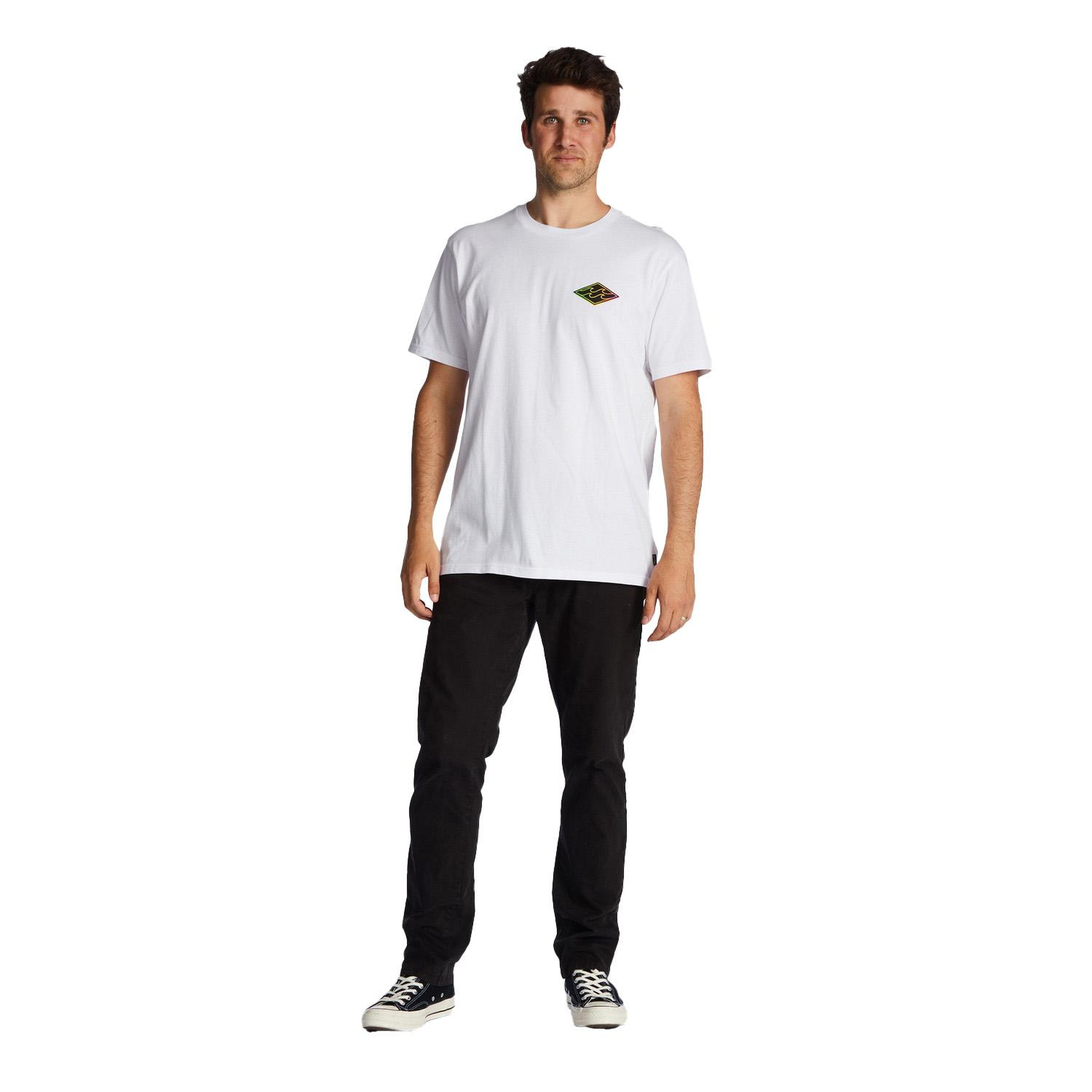 Billabong Crayon Wave Erkek Beyaz Tişört