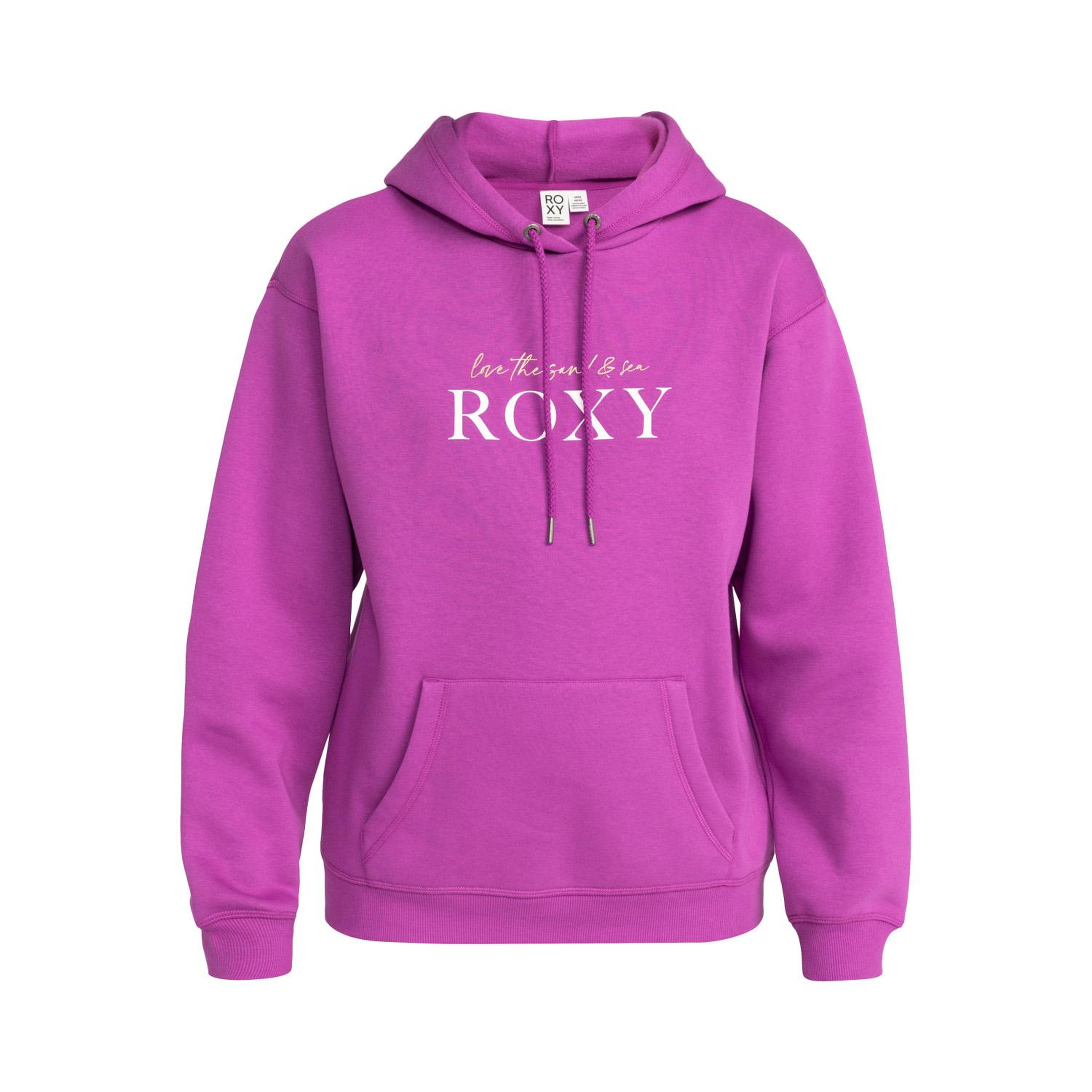 Roxy Surf Stoked Hoodie Brushed Kadın Pembe Sweat