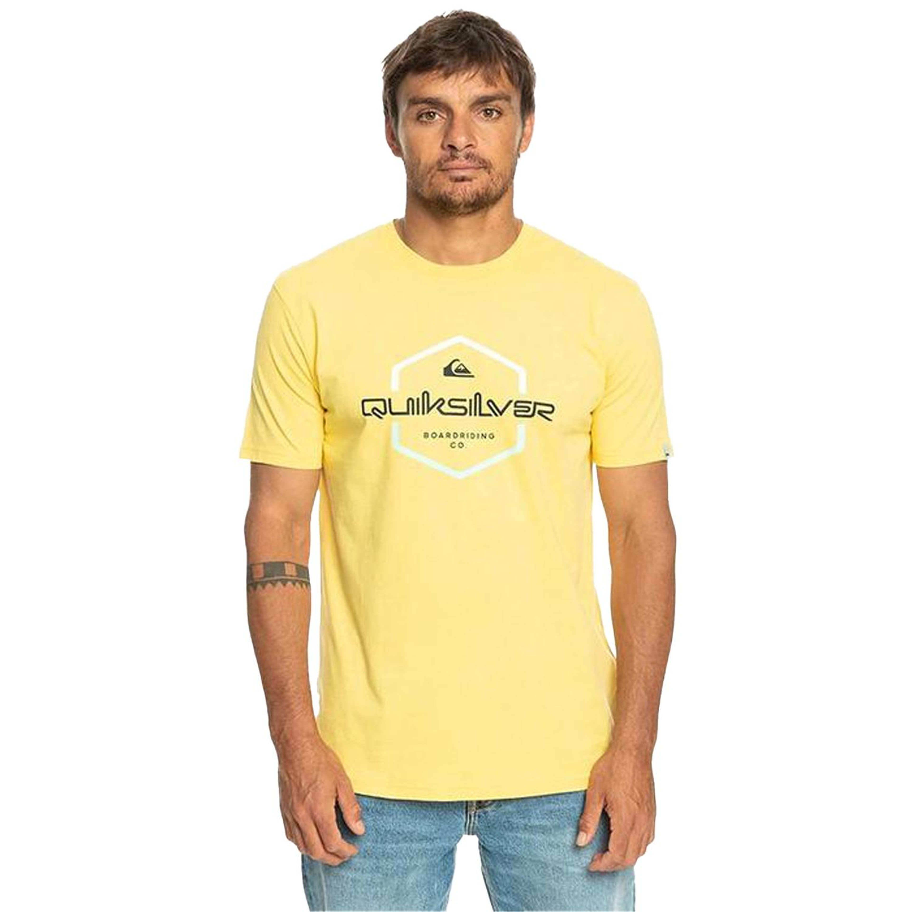 Quiksilver Passthepride Erkek Sarı Tişört