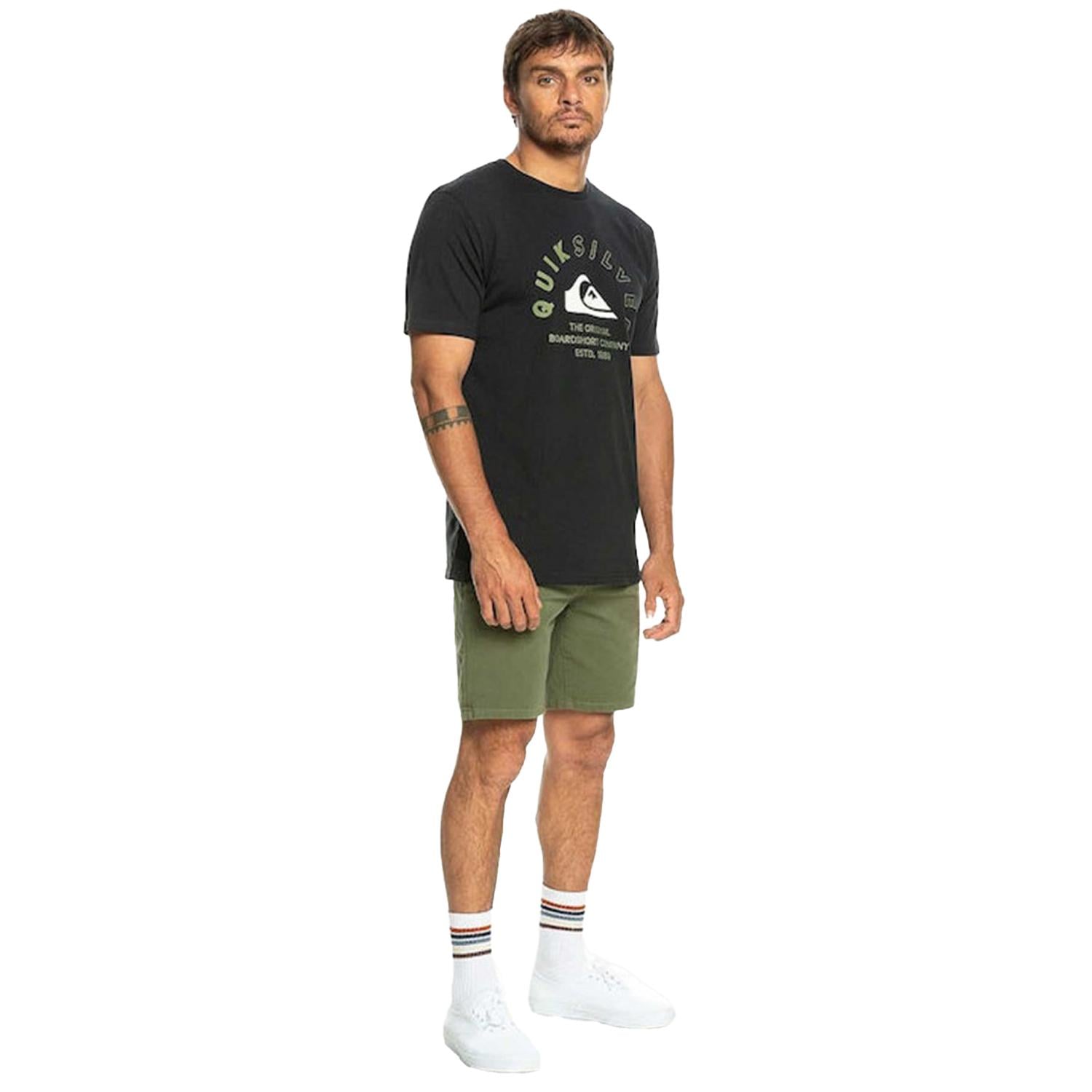Quiksilver Mixedsignals Erkek Siyah Tişört