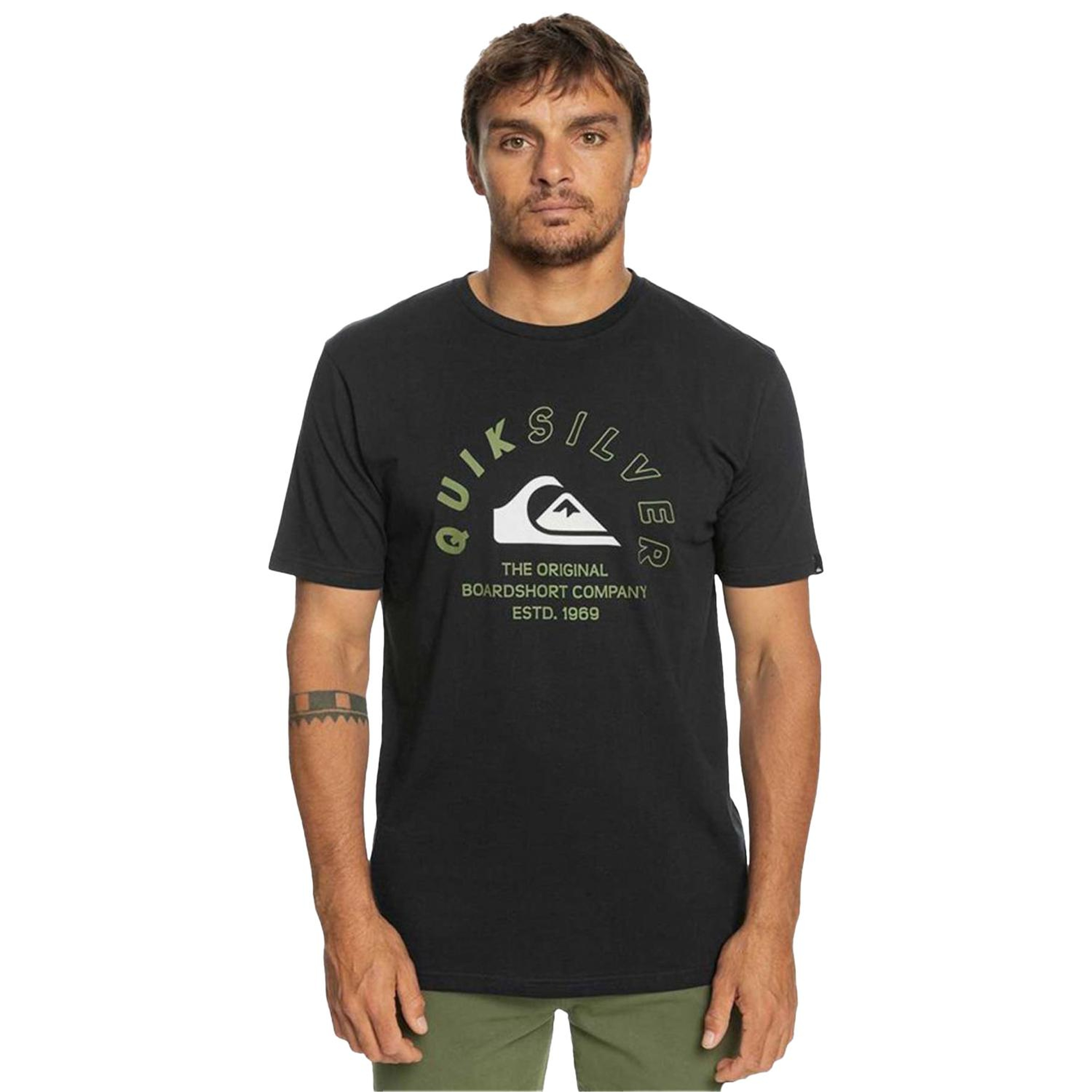 Quiksilver Mixedsignals Erkek Siyah Tişört