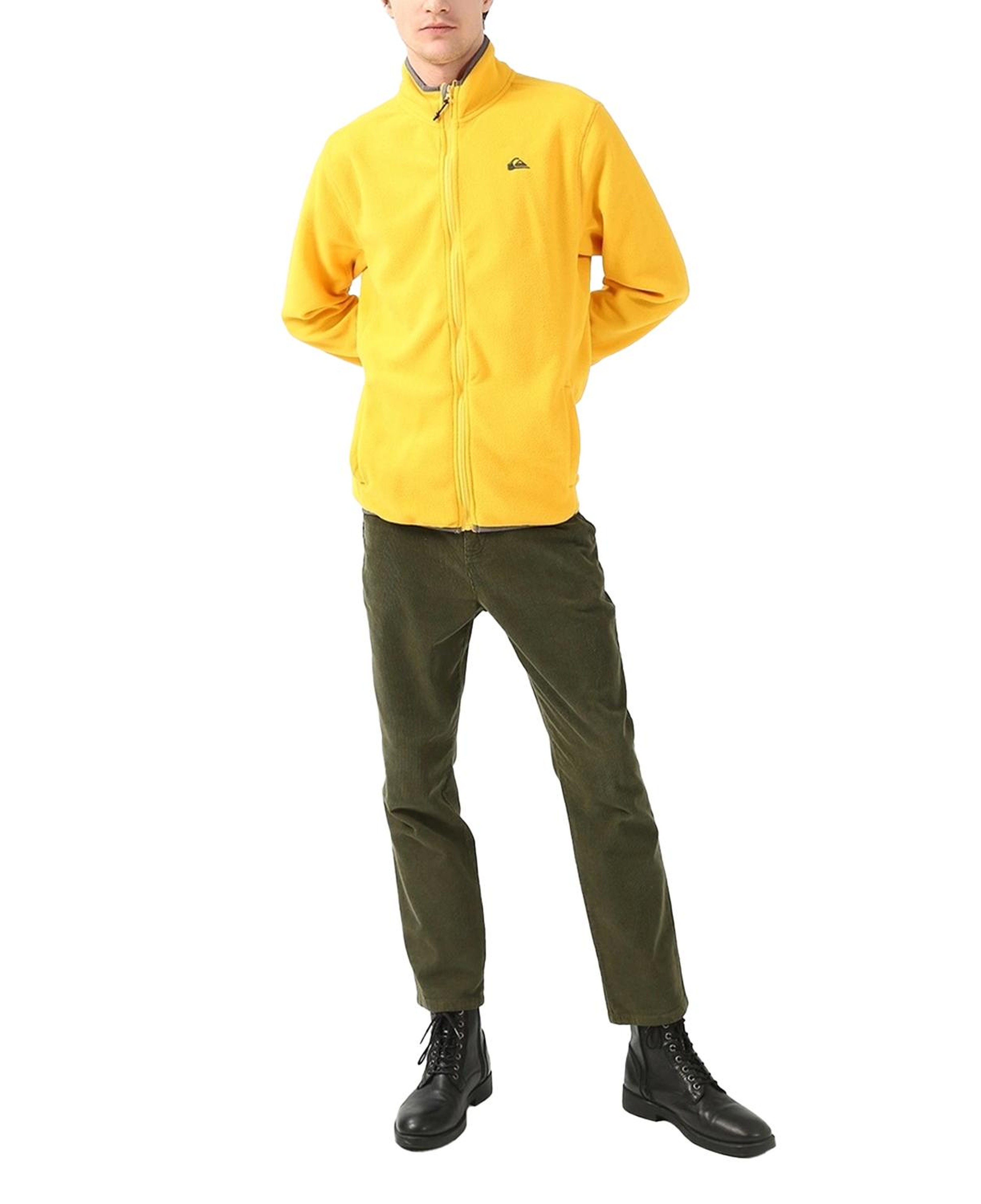 Quiksilver Mission Fz Erkek Sarı Polar Ceket