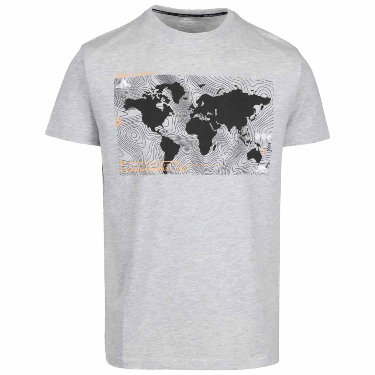 Trespass Chera- Casual Printed T Erkek Gri Tişört