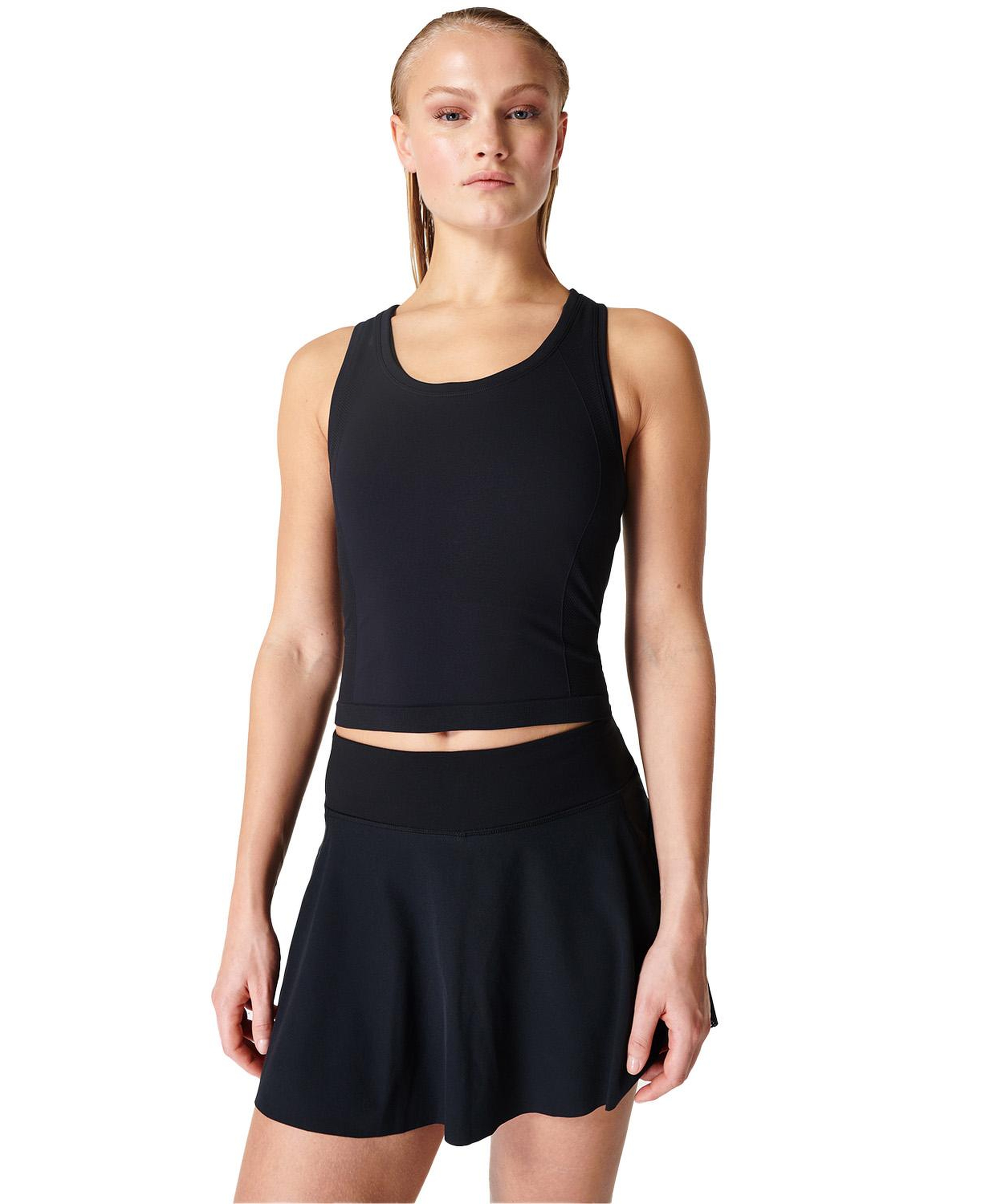 Sweaty Betty Athlete Crop Seamless Workout Kadın Koşu Tank Top