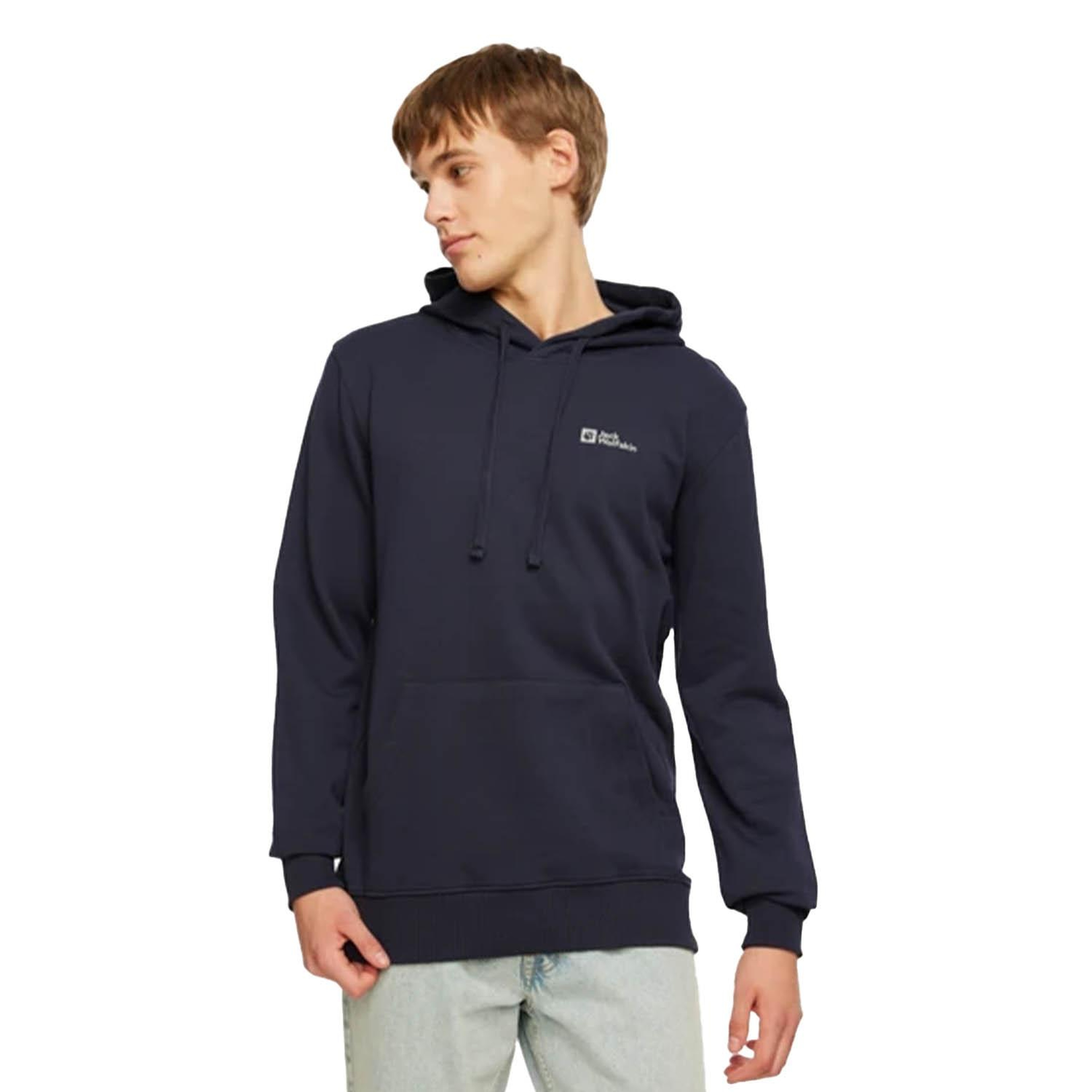 Jack Wolfskin Tommy Hoody Erkek Mavi Sweat
