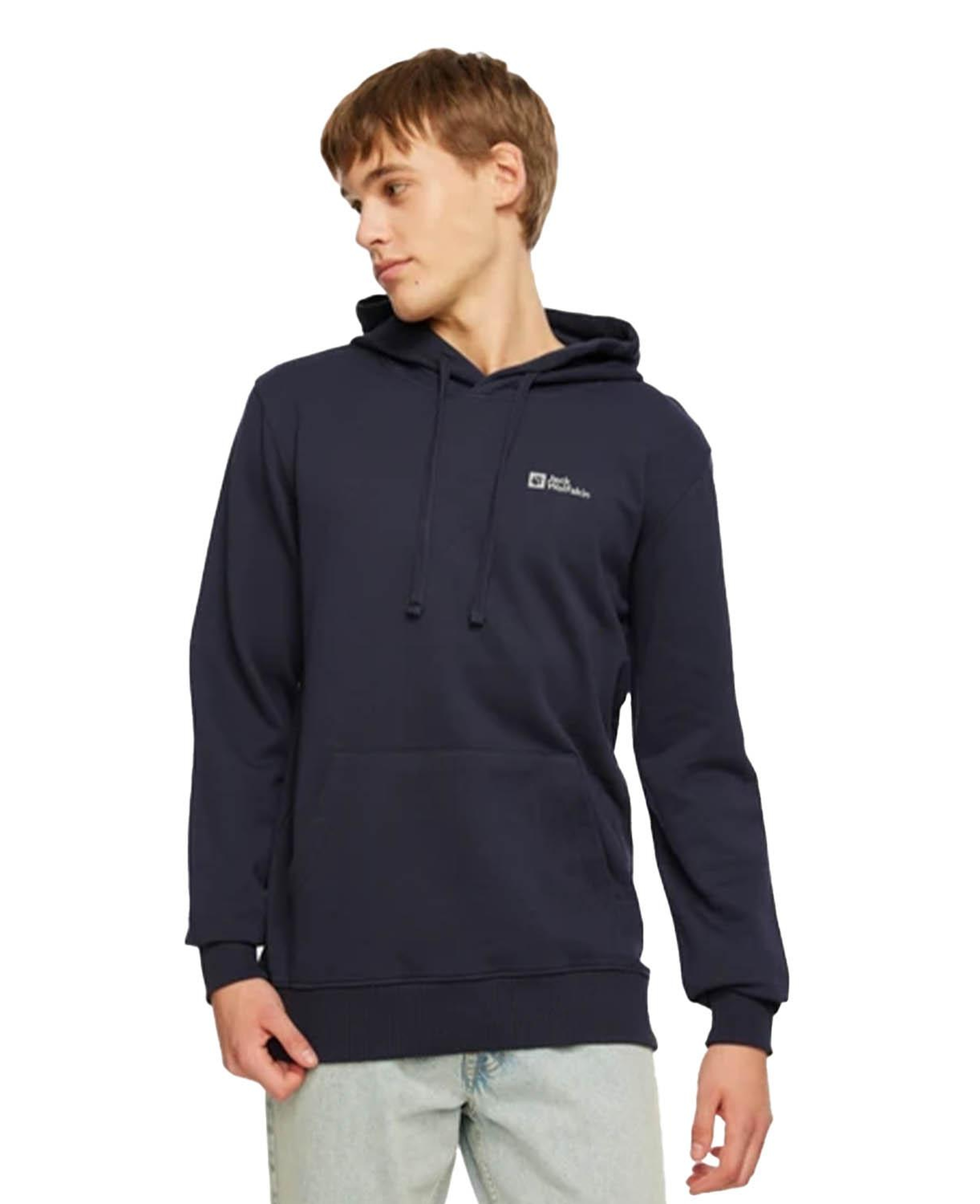 Jack Wolfskin Tommy Hoody Erkek Mavi Sweat