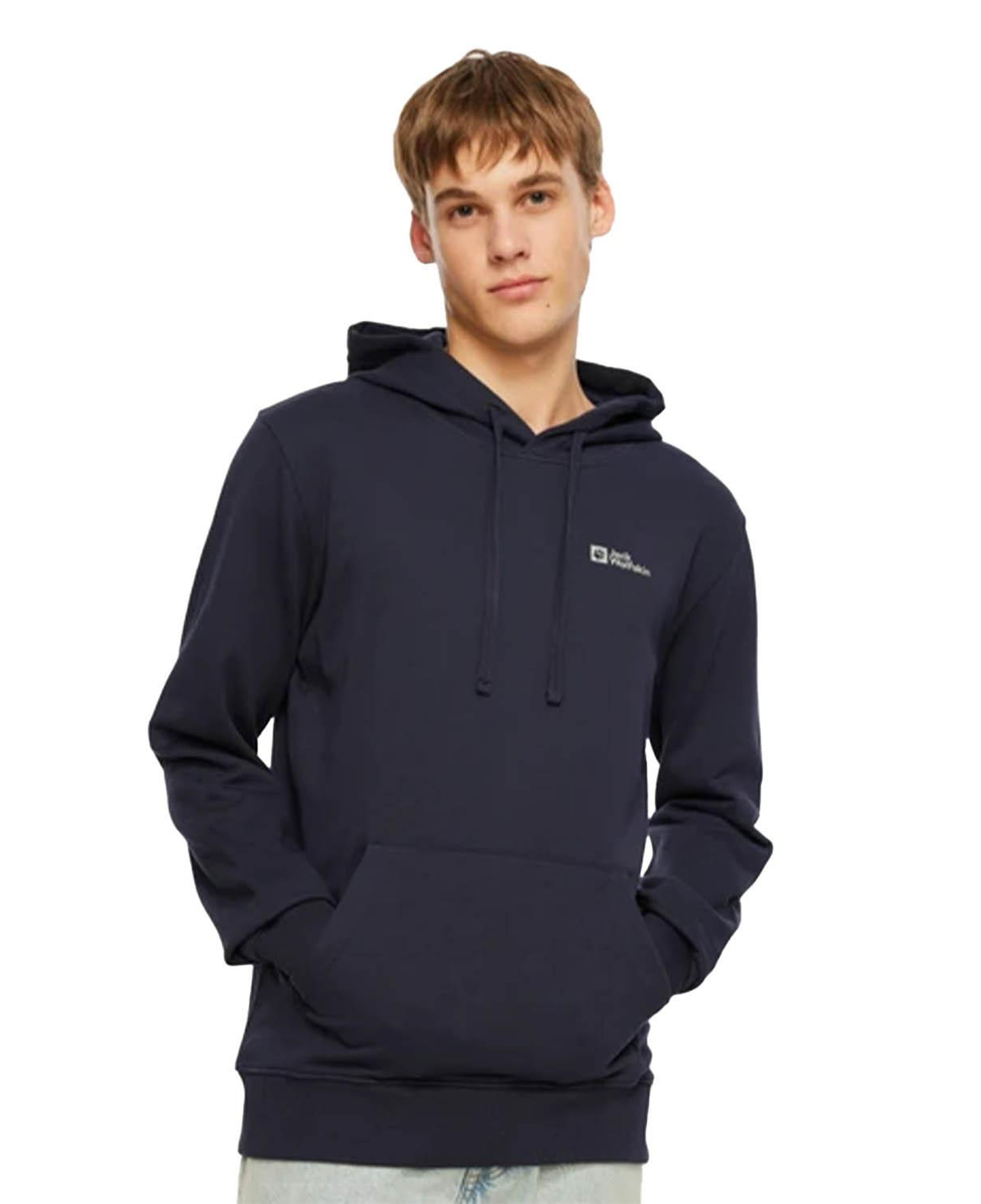 Jack Wolfskin Tommy Hoody Erkek Mavi Sweat