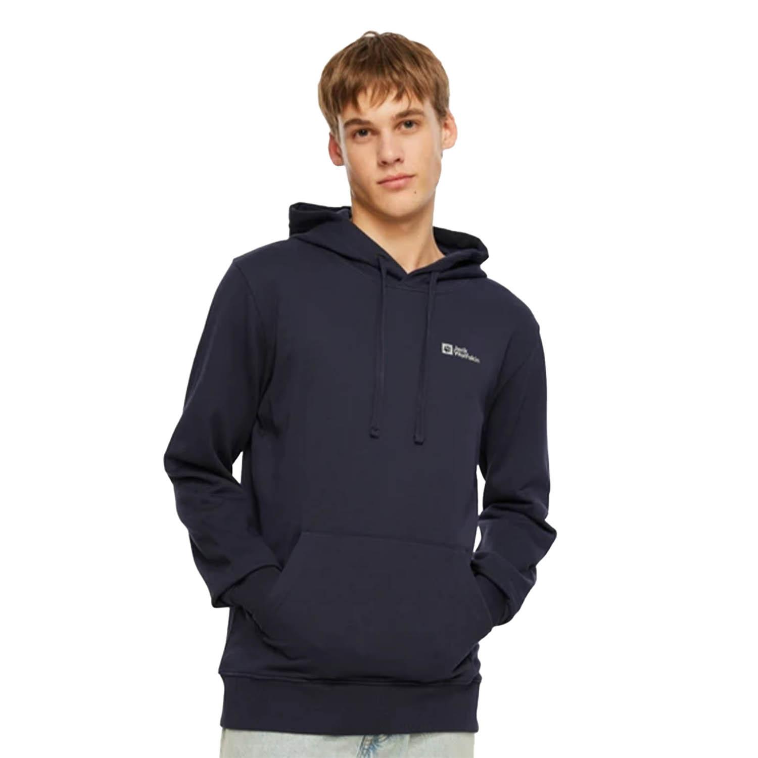 Jack Wolfskin Tommy Hoody Erkek Mavi Sweat