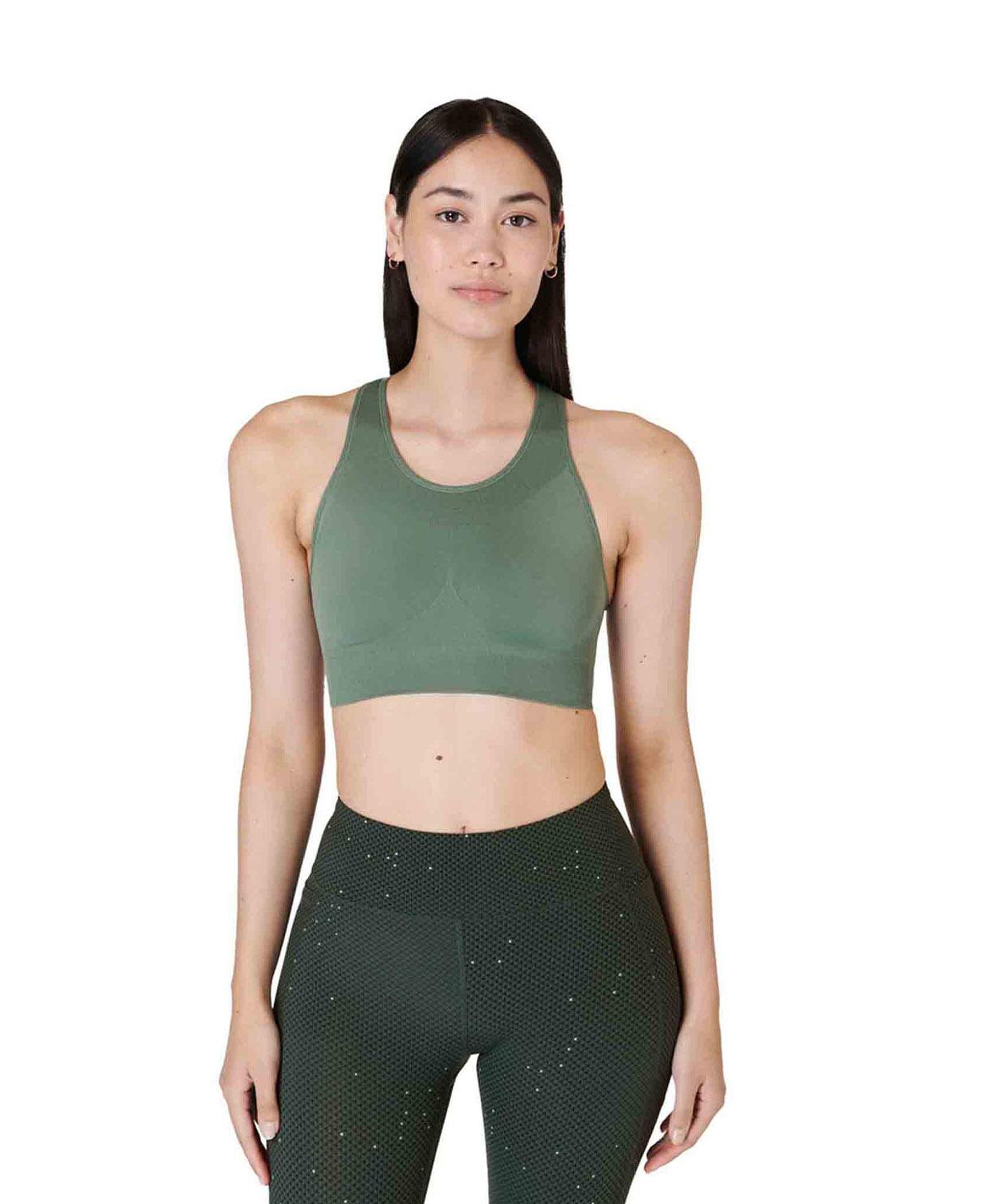 Sweaty Betty Stamina Workout Bra Kadın Yeşil Fitness Bra