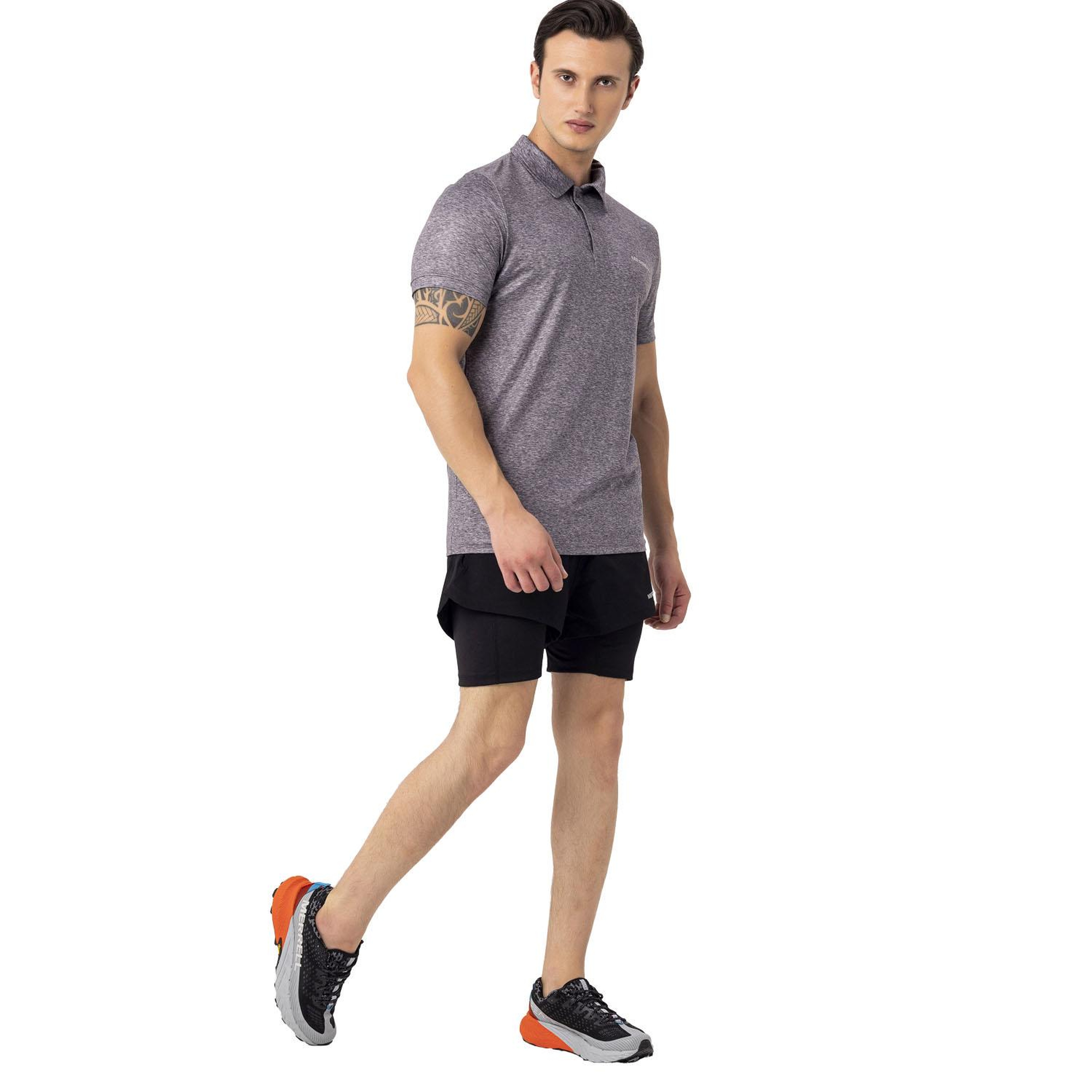 Merrell Pace Erkek Gri Polo Tişört