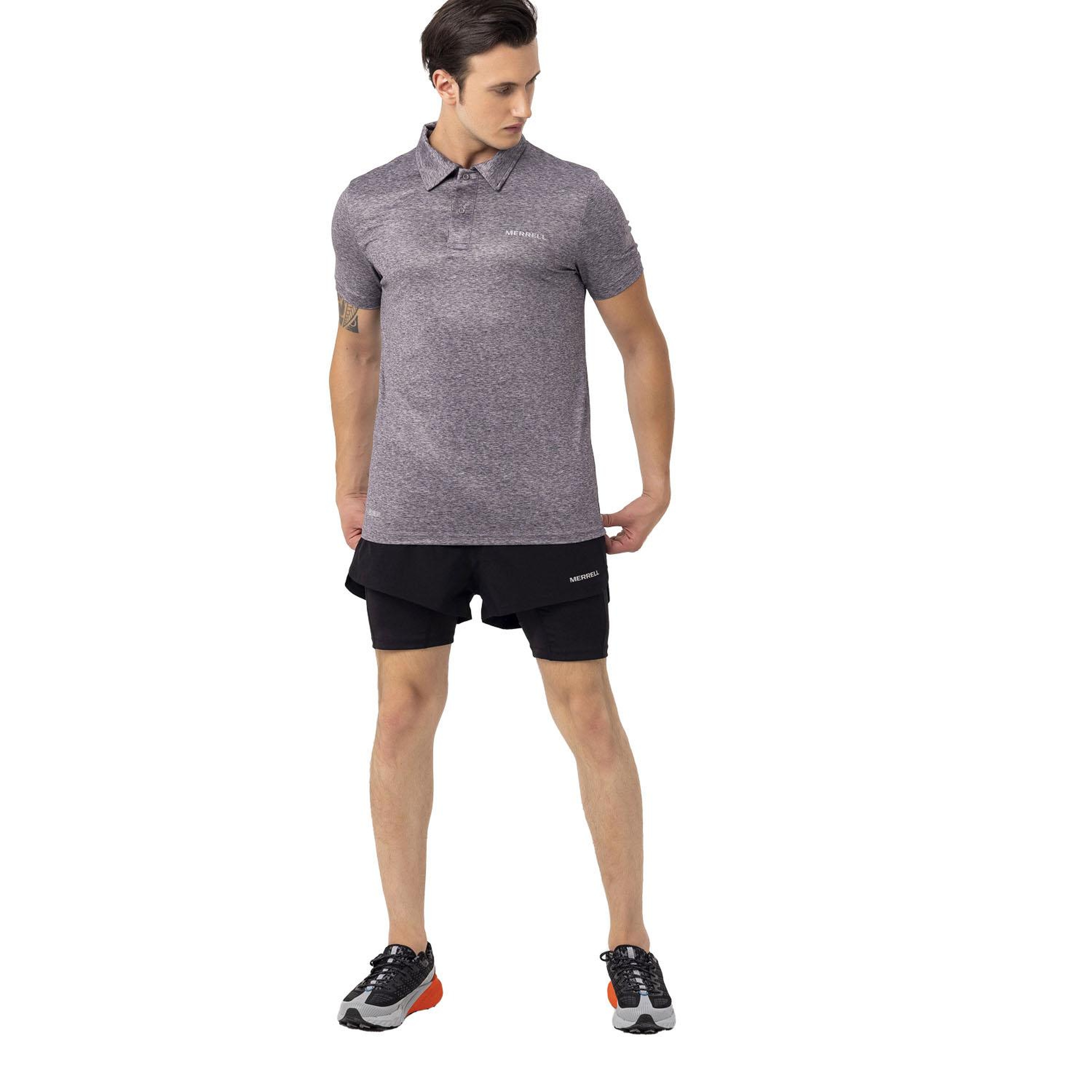 Merrell Pace Erkek Gri Polo Tişört