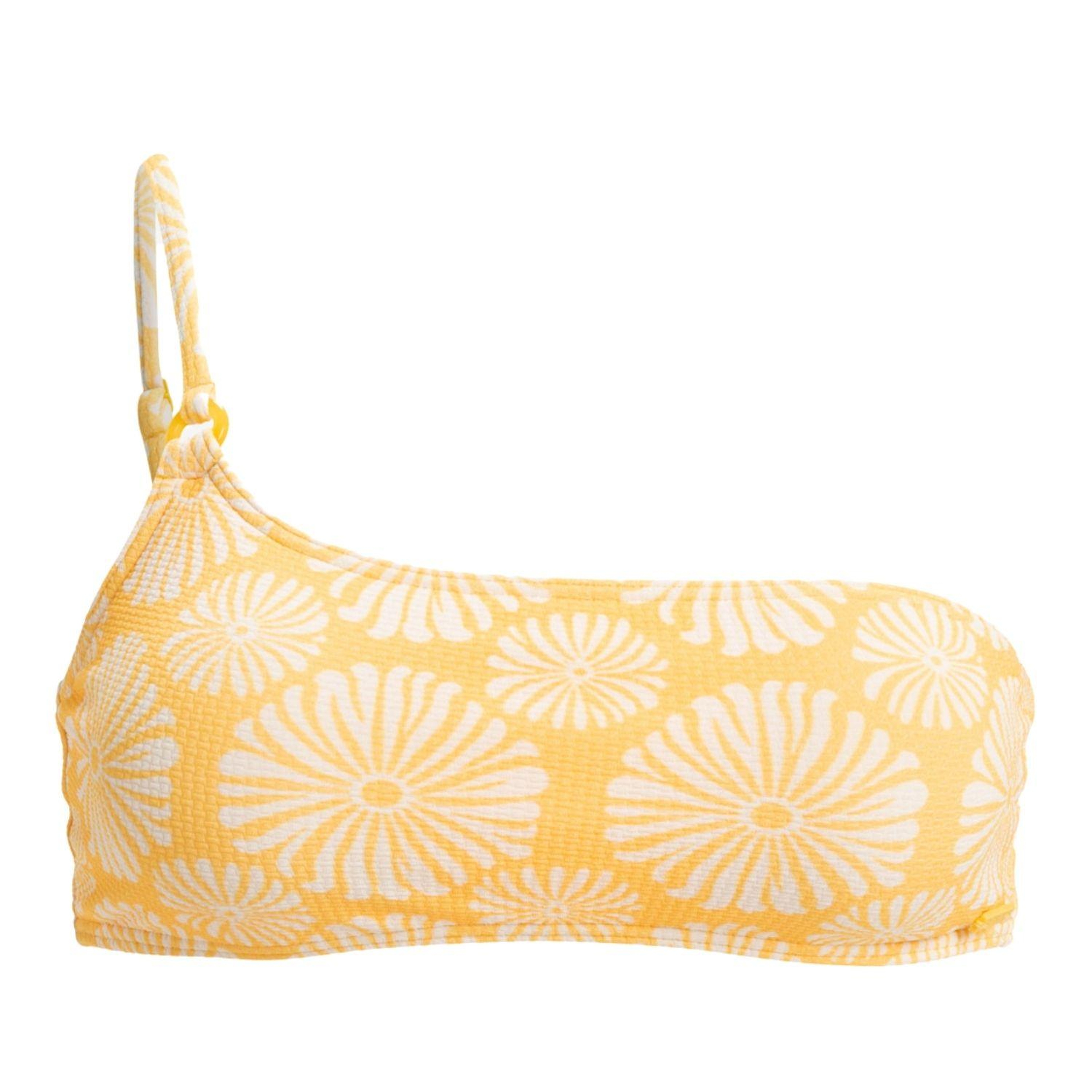 Roxy Tropical Tile Assymetric Bra Kadın Sarı Bikini Üst