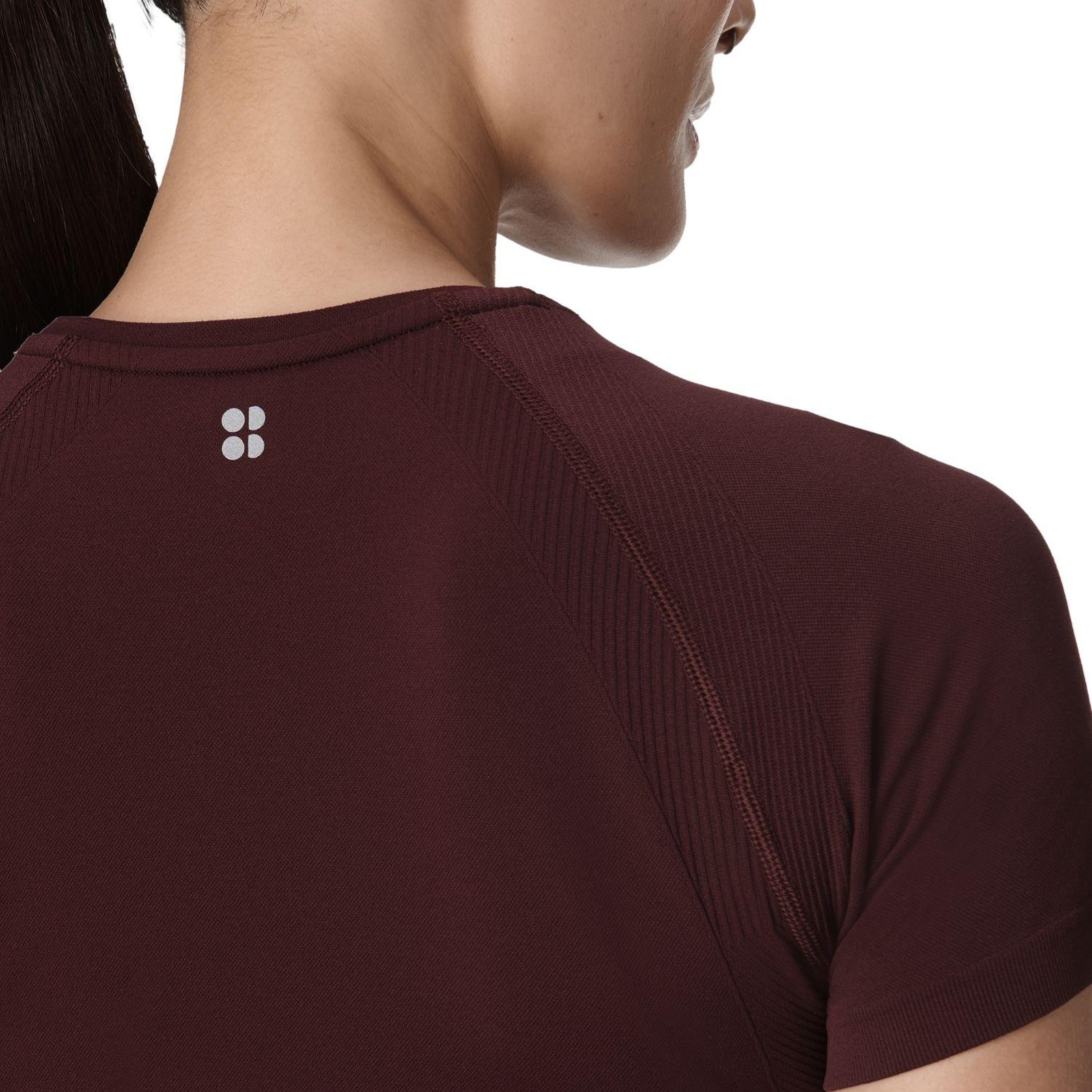 Sweaty Betty Athlete Crop Seamless Workout Kadın Fitness Tişört