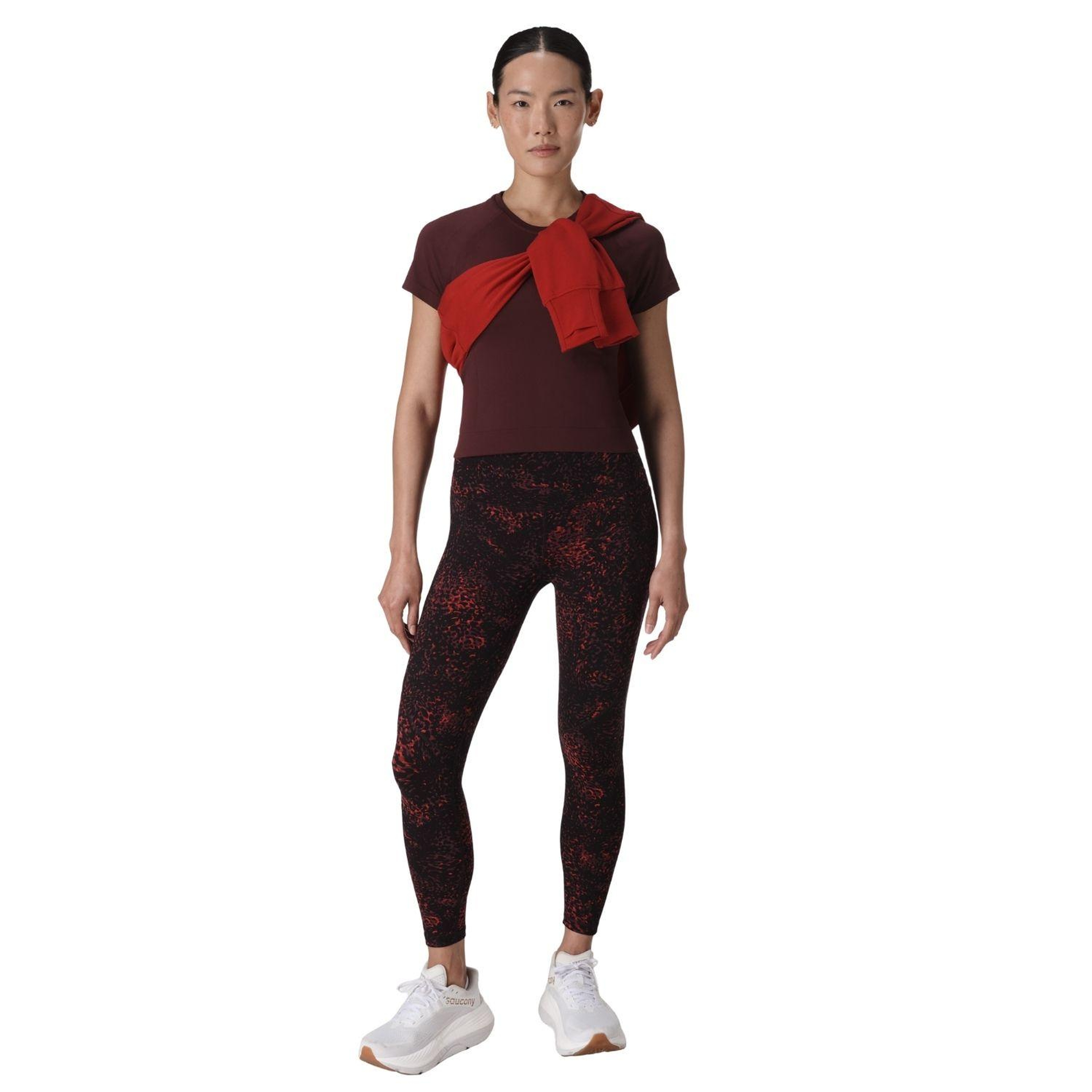 Sweaty Betty Athlete Crop Seamless Workout Kadın Fitness Tişört