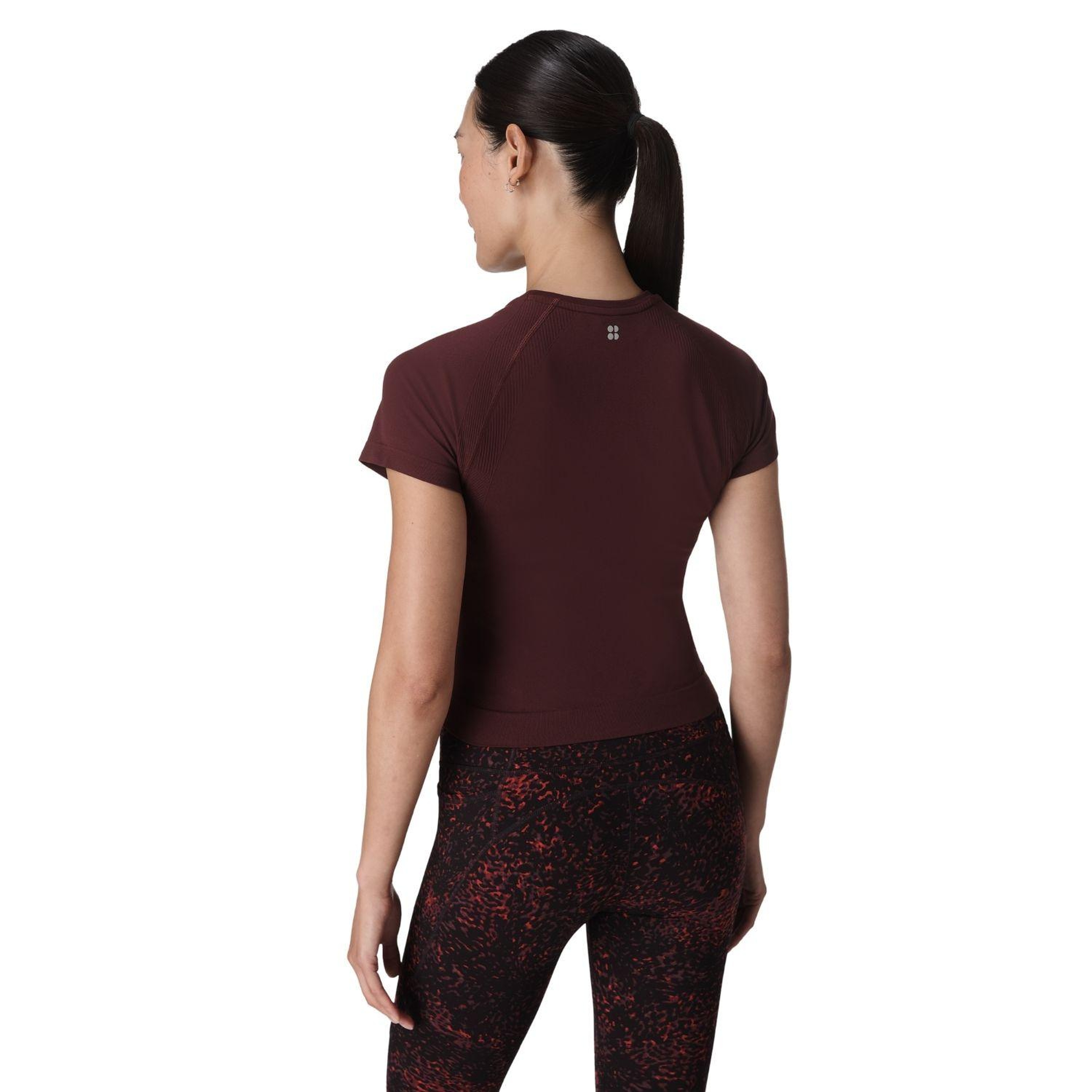 Sweaty Betty Athlete Crop Seamless Workout Kadın Fitness Tişört