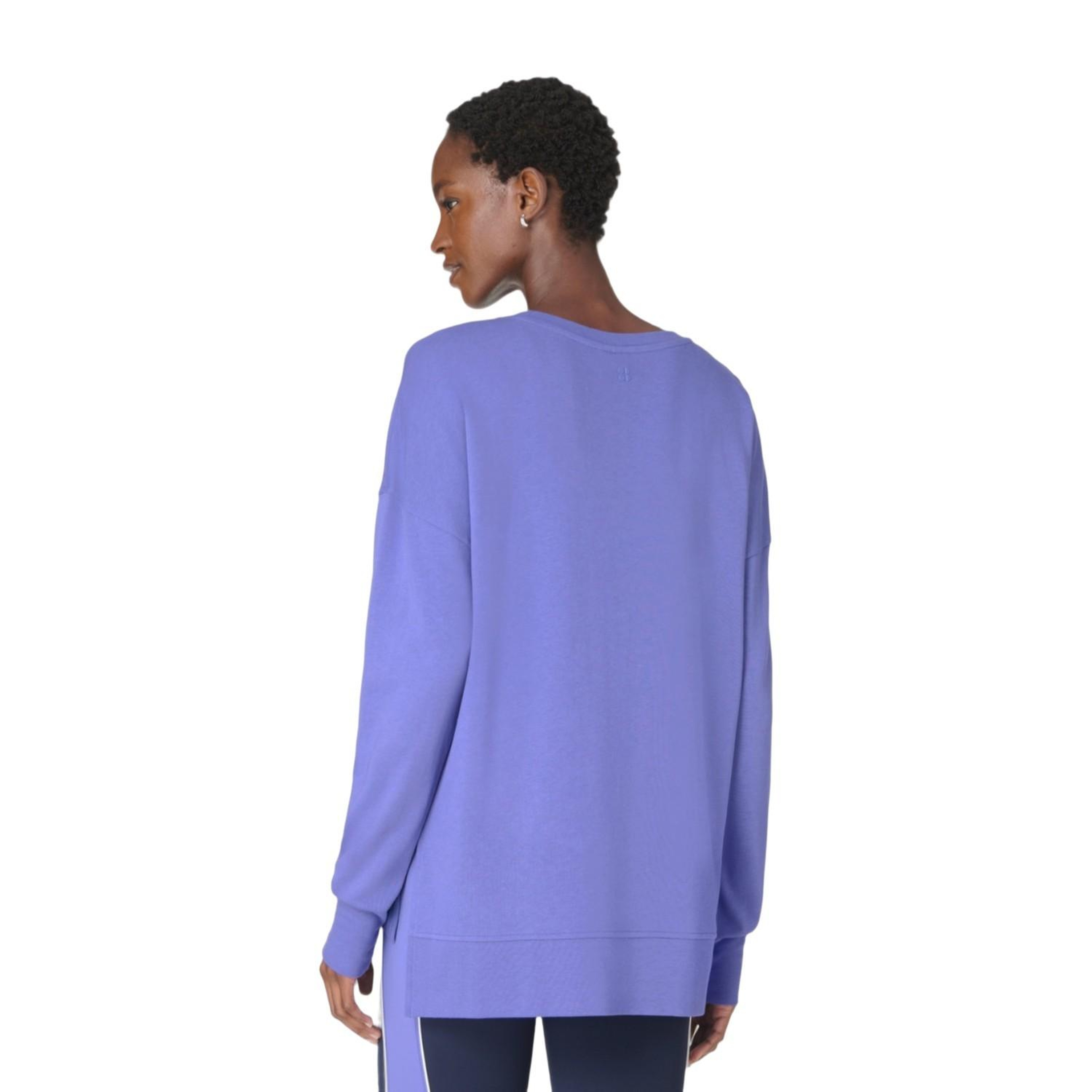 Sweaty Betty After Class Longline Sweatshir Kadın Mavi Sweat