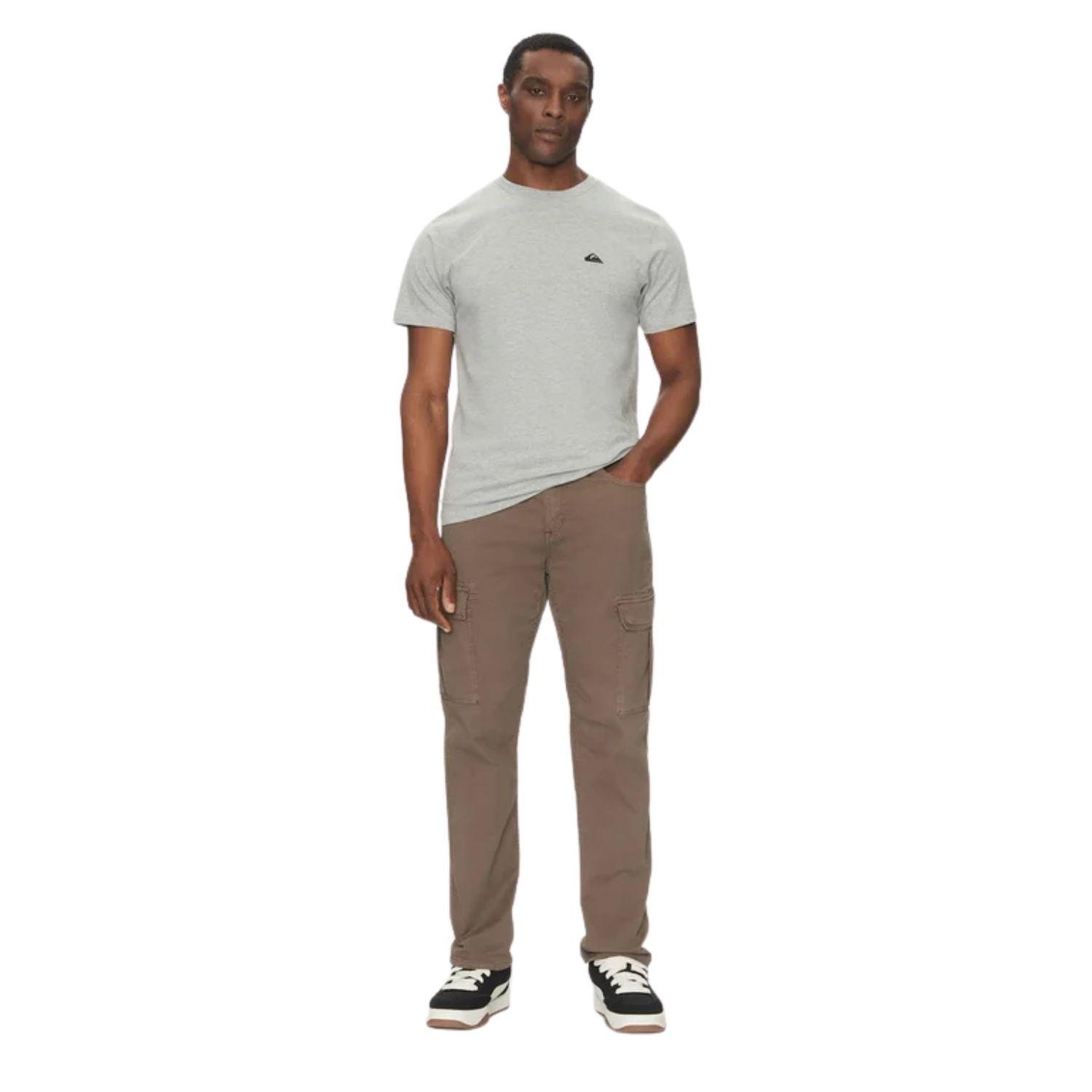 Quiksilver Basicscreenssym Erkek Gri Tişört