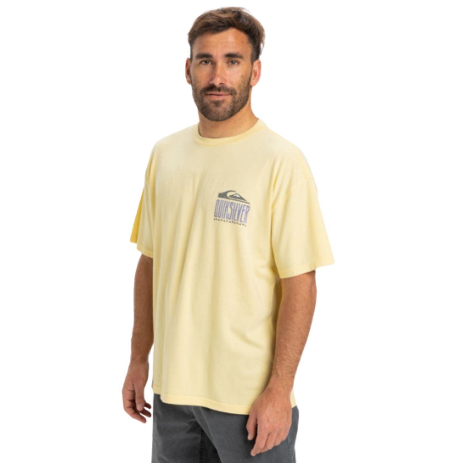 Quiksilver Gh Qs World Force Erkek Sarı Tişört
