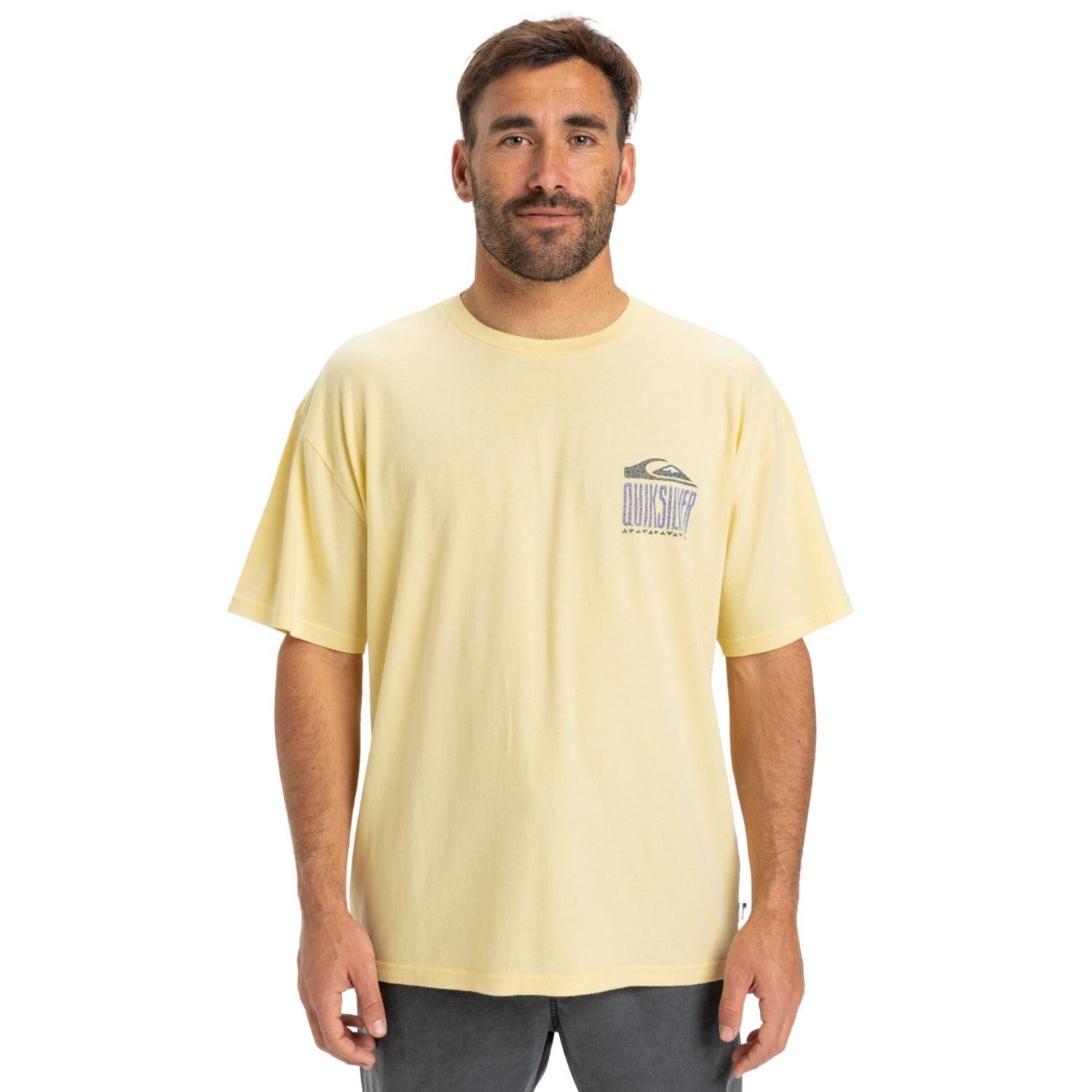 Quiksilver Gh Qs World Force Erkek Sarı Tişört