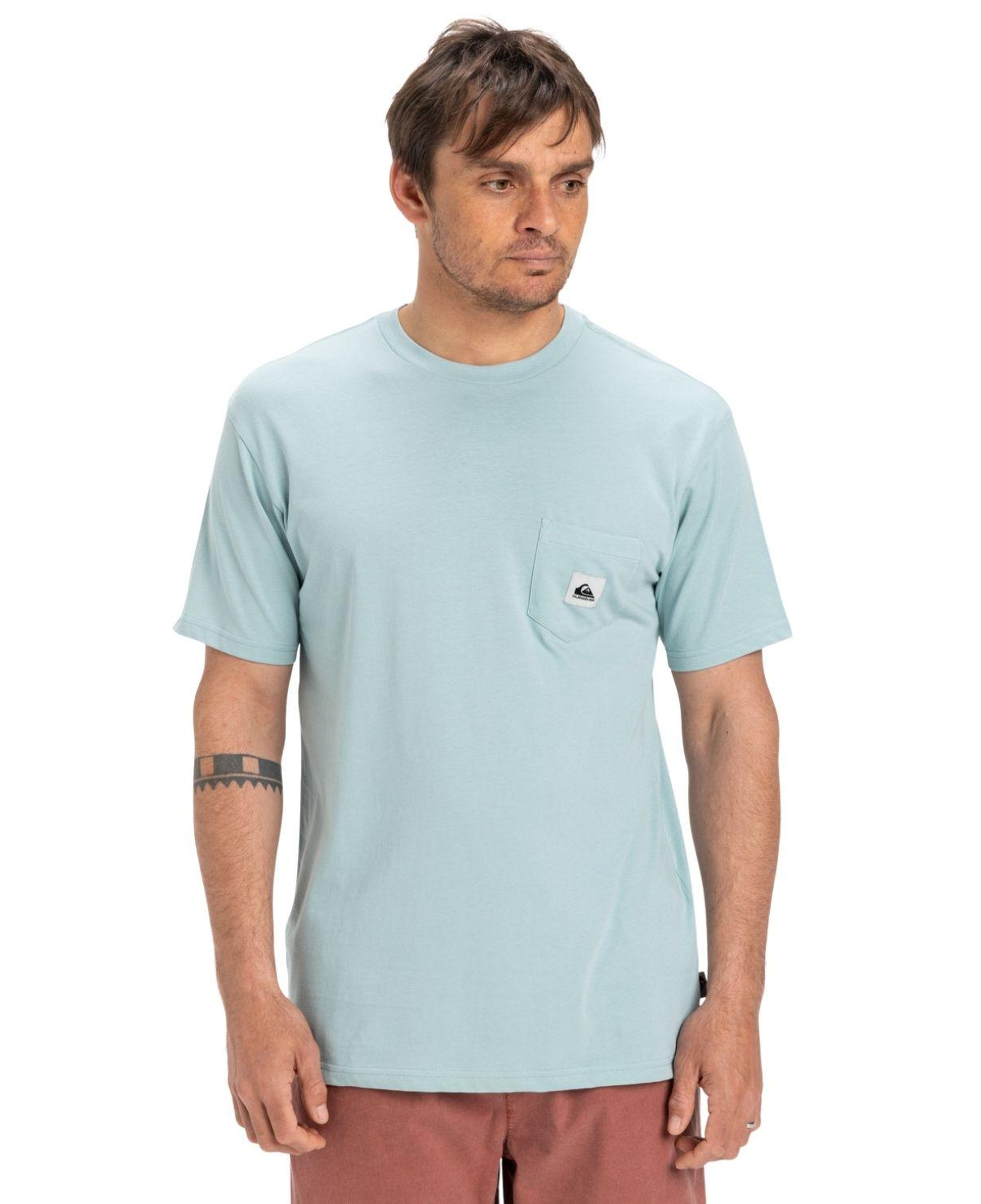 Quiksilver Salt Water Pocket Erkek Mavi Tişört