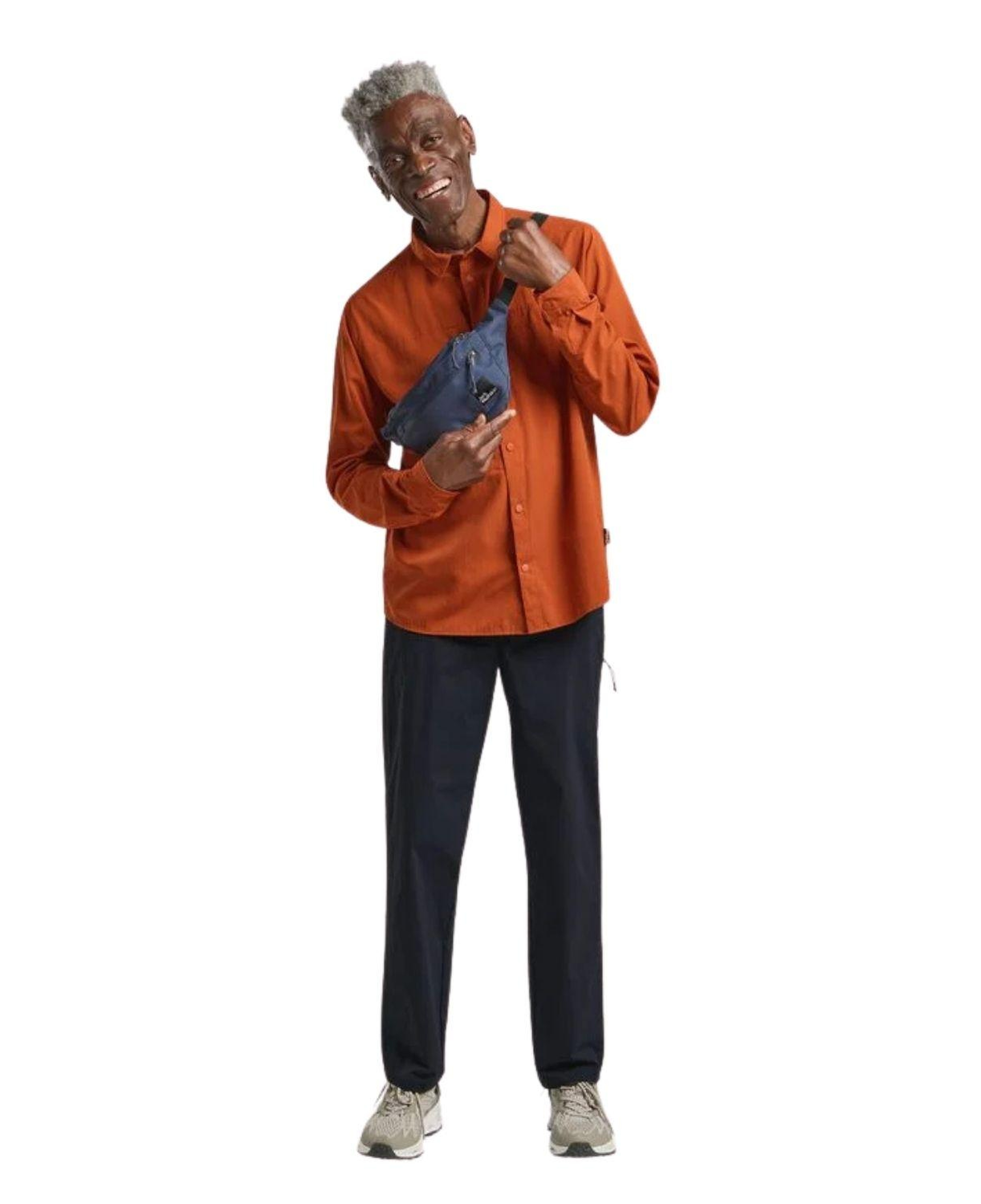 Jack Wolfskin Sierra Canyon Ls Erkek Turuncu Gömlek
