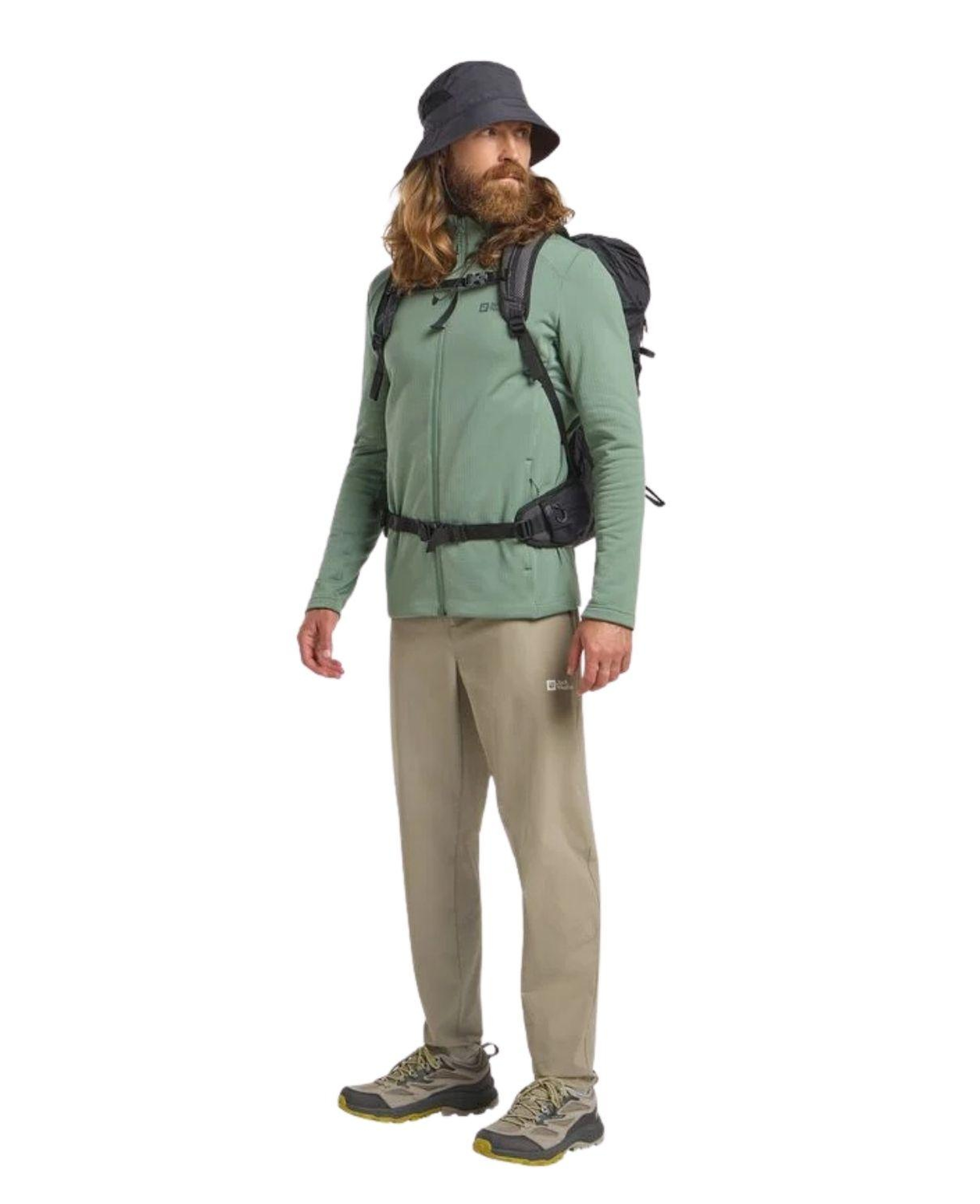 Jack Wolfskin Kolbenberg Fz Erkek Yeşil Polar Ceket