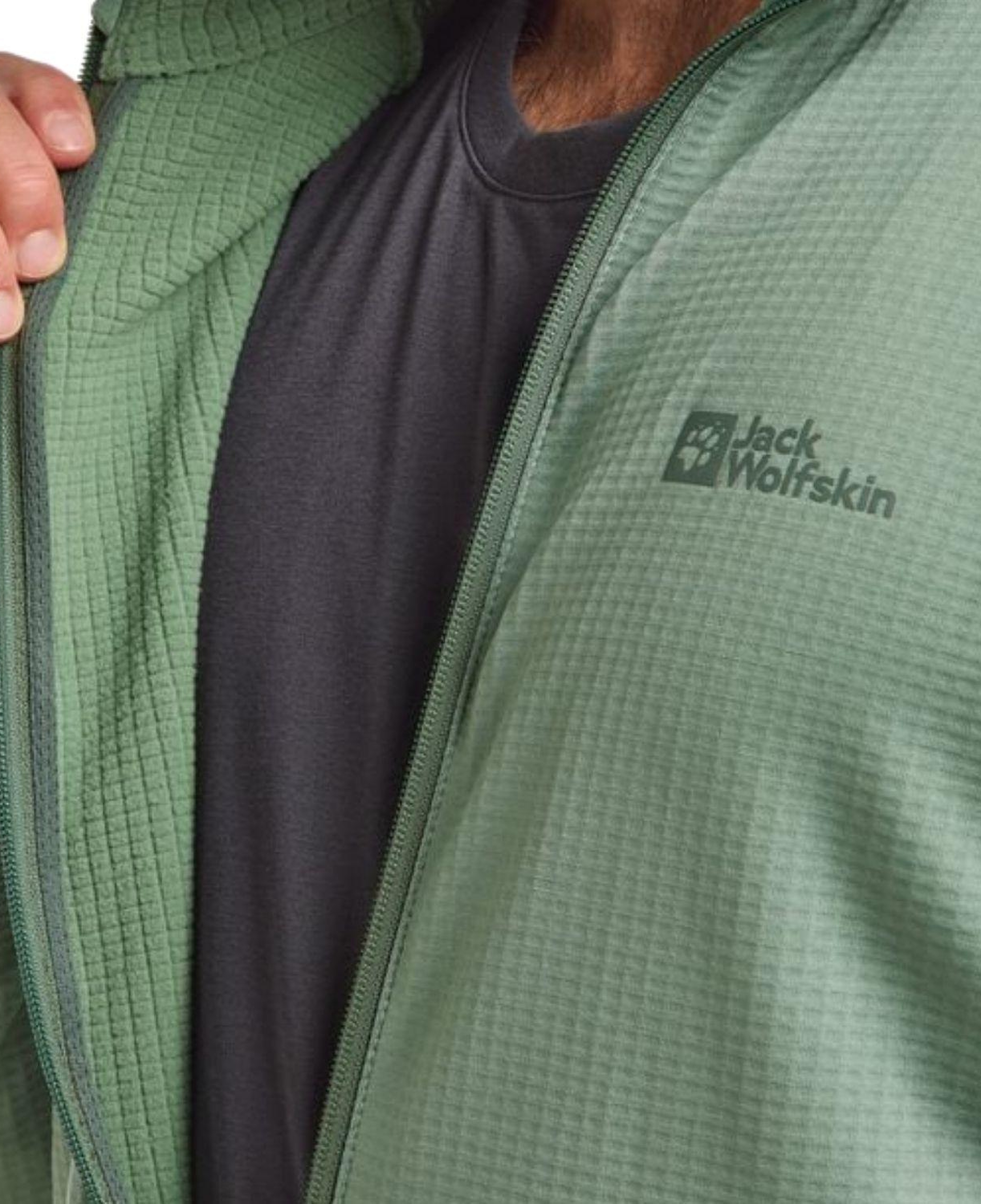 Jack Wolfskin Kolbenberg Fz Erkek Yeşil Polar Ceket