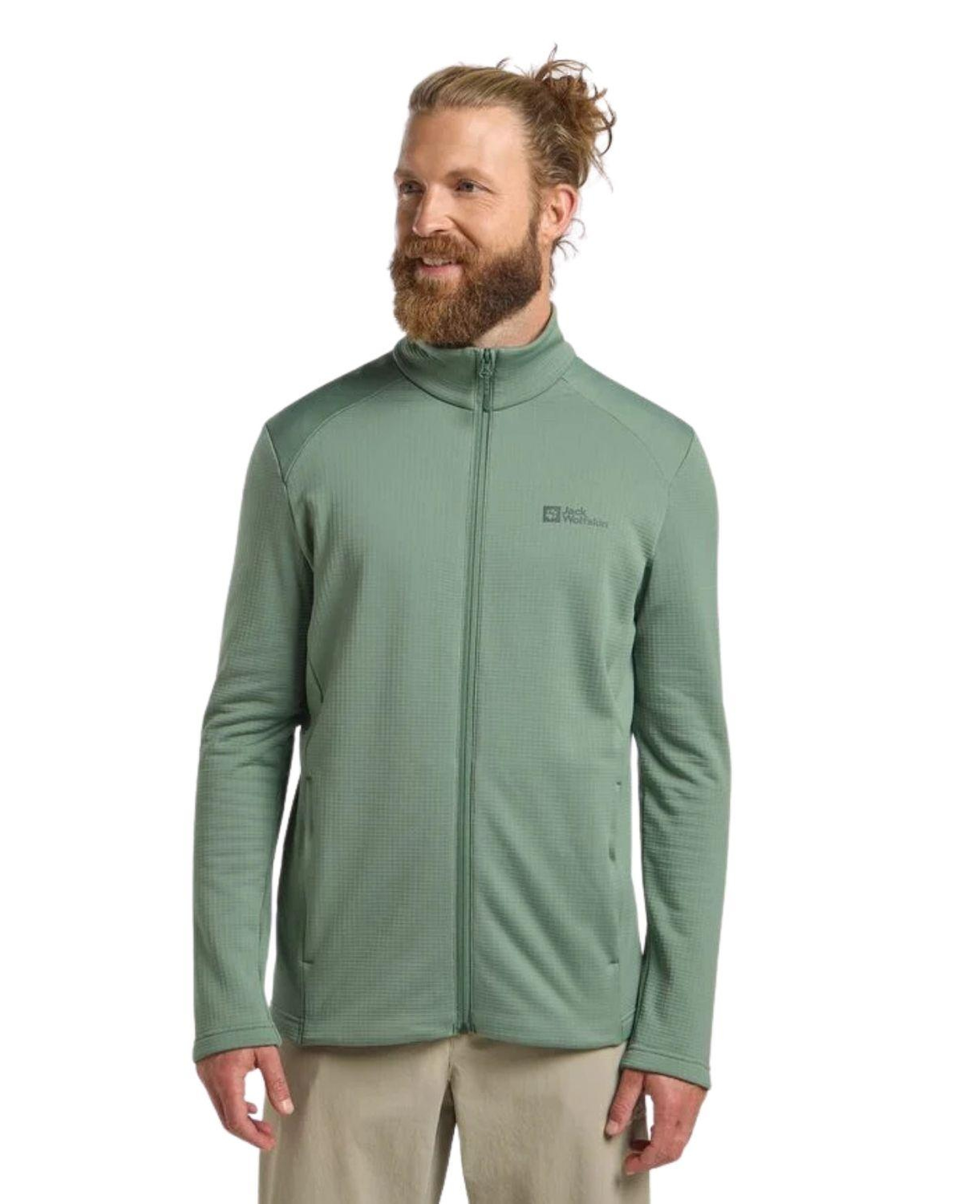 Jack Wolfskin Kolbenberg Fz Erkek Yeşil Polar Ceket