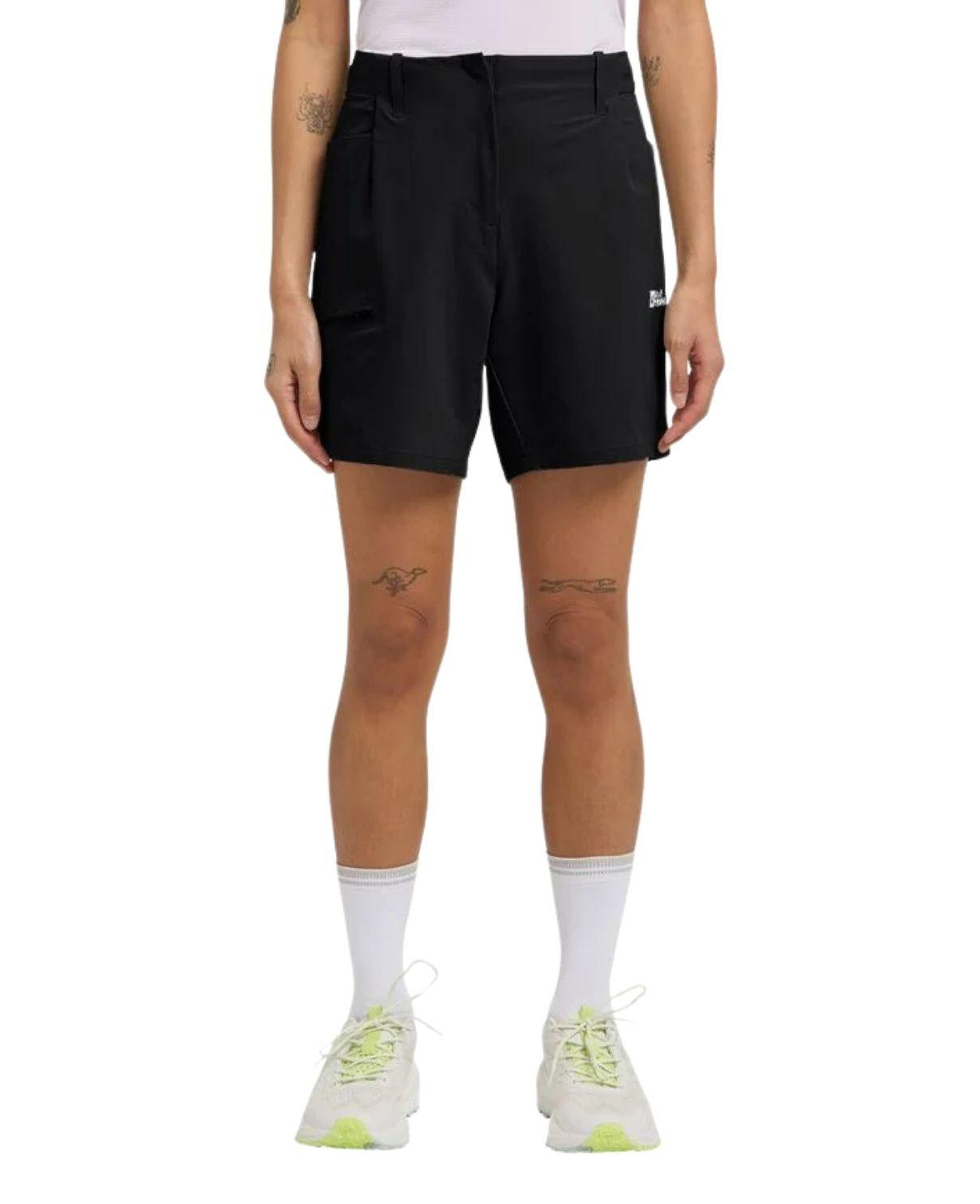 Jack Wolfskin Prelight Stride Shorts Kadın Siyah Şort