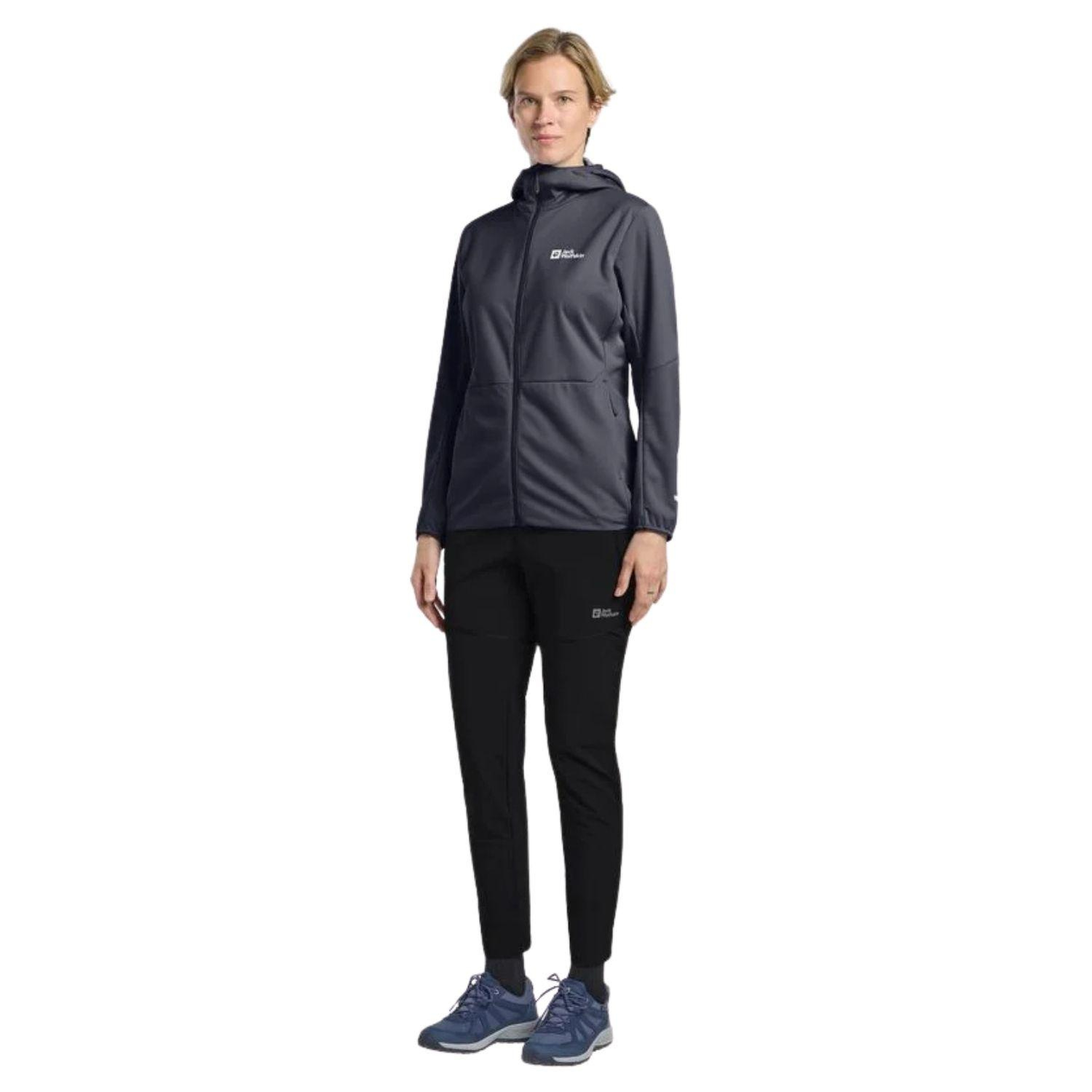 Jack Wolfskin Feldberg Hoody Kadın Mavi Softshell