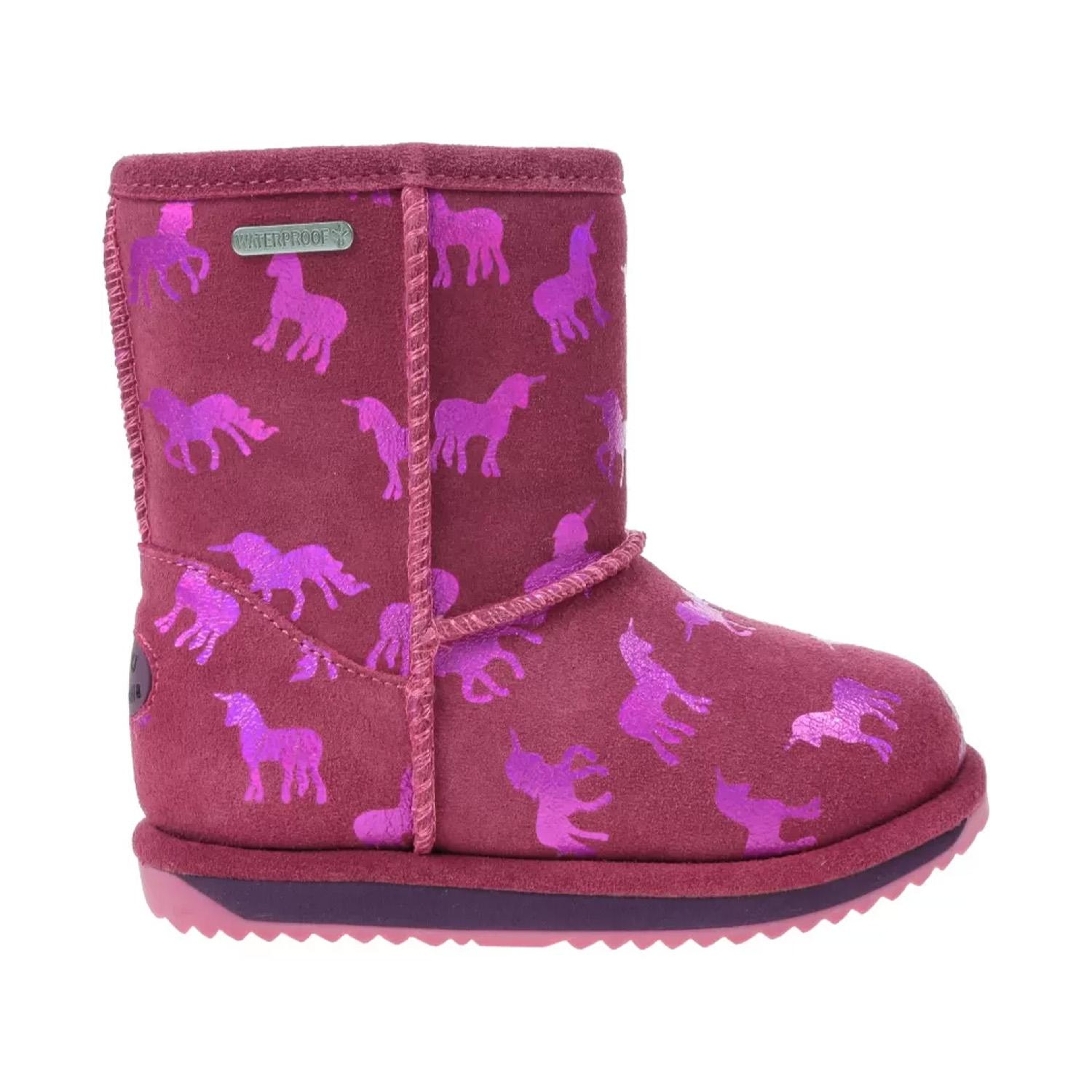 Emu Australia Rainbow Unicorn Brumby Çocuk Pembe Bot