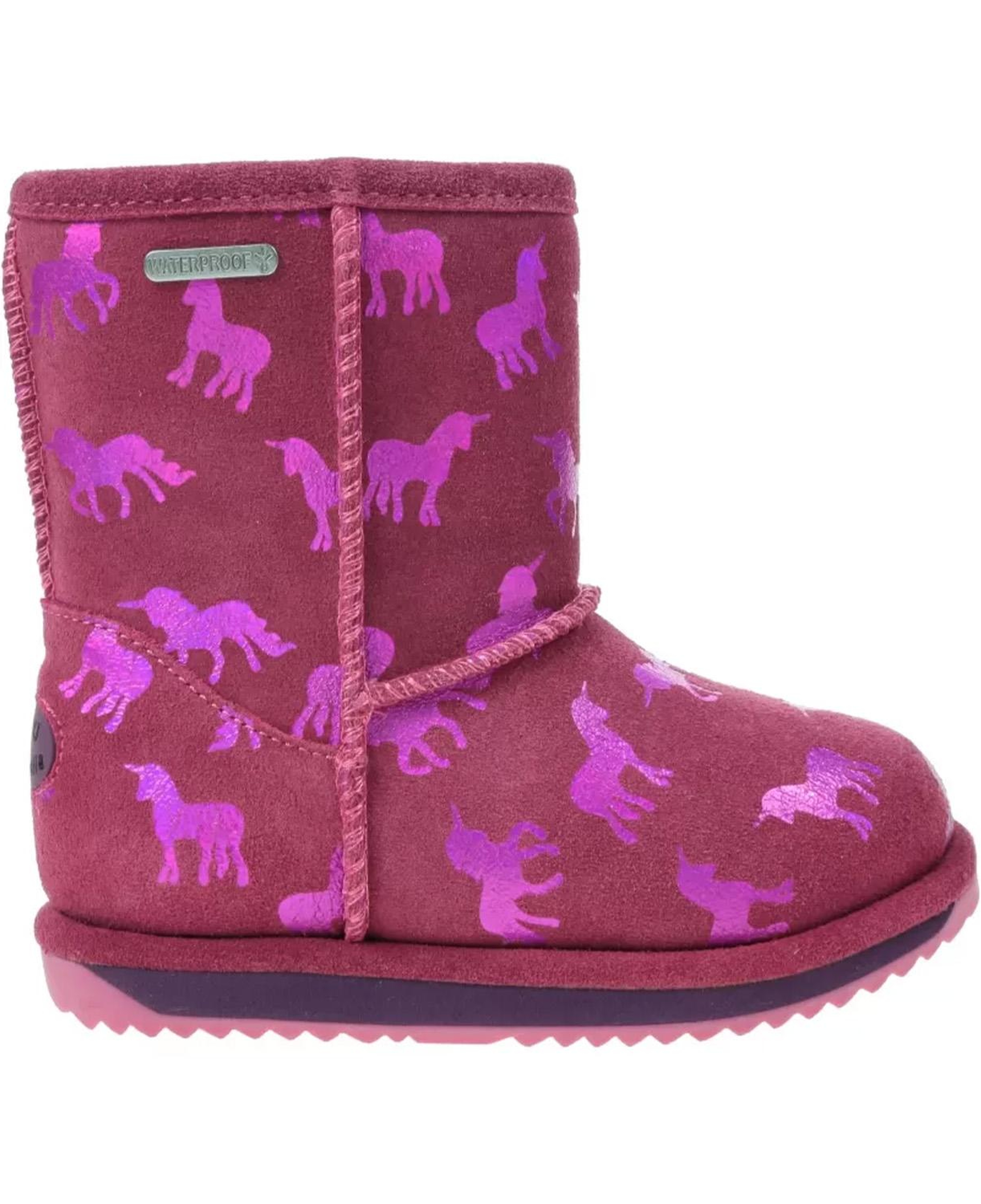 Emu Australia Rainbow Unicorn Brumby Çocuk Pembe Bot