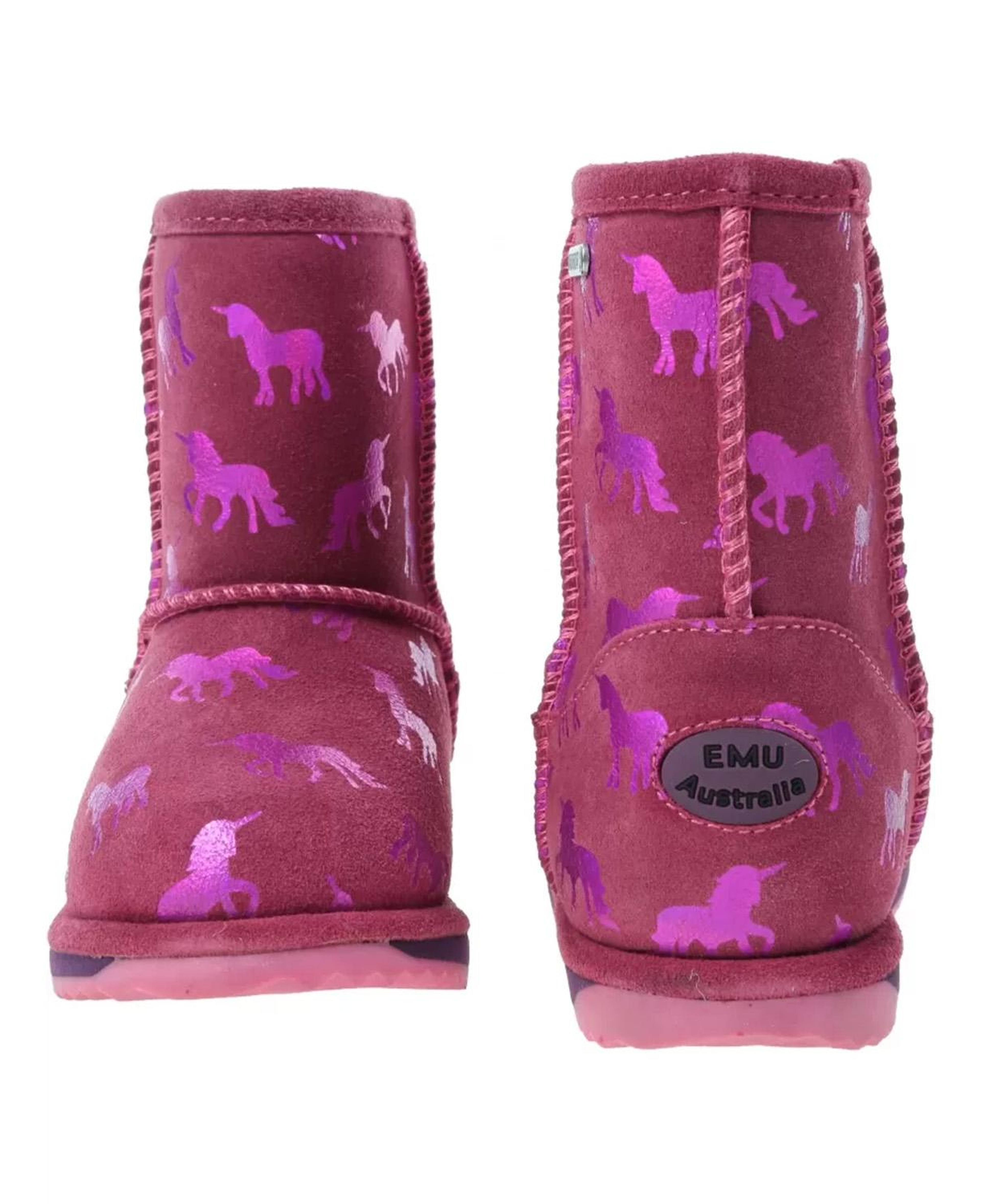 Emu Australia Rainbow Unicorn Brumby Çocuk Pembe Bot