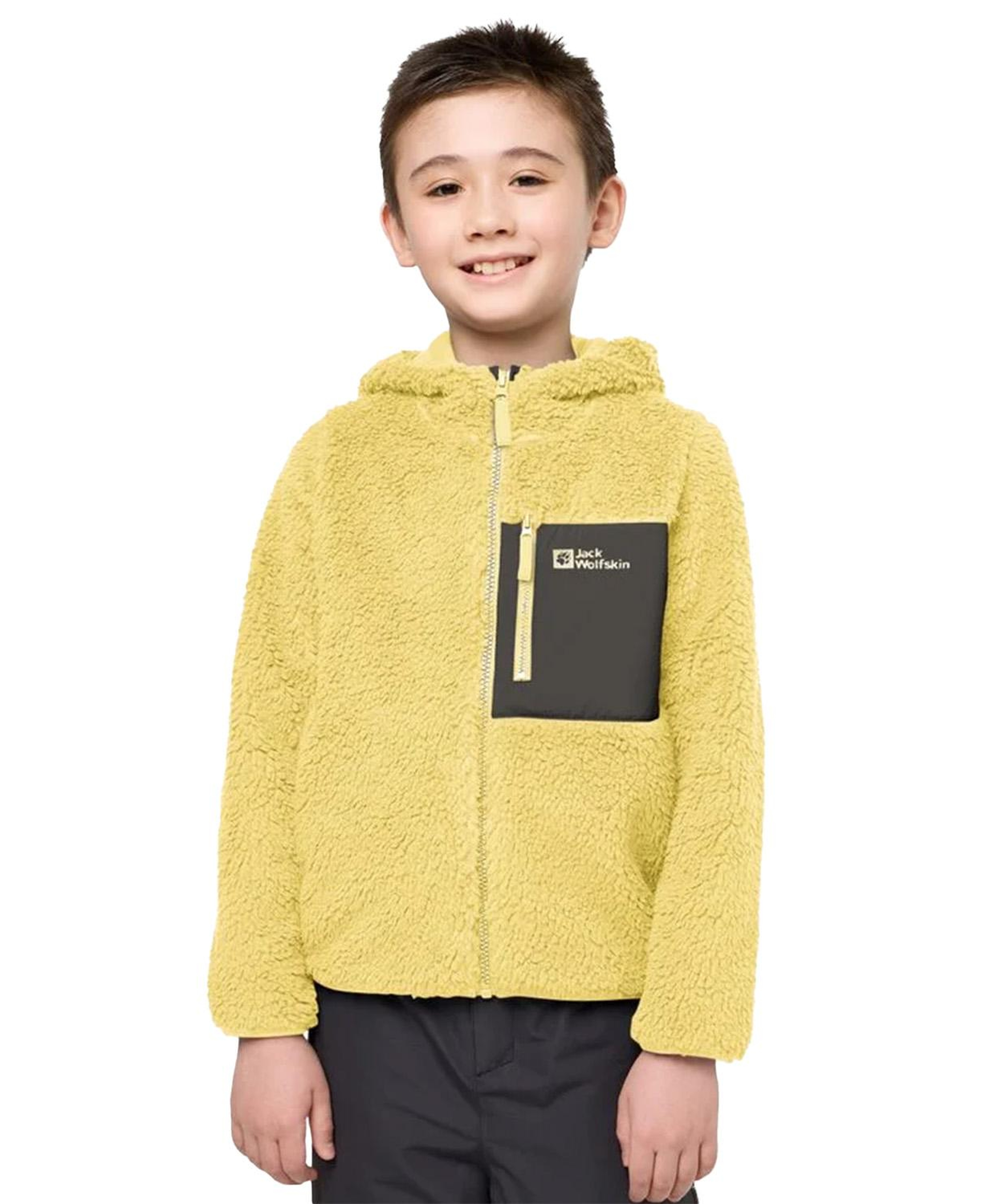 Jack Wolfskin Ice Curl Hood Unisex Çocuk Polar Ceket